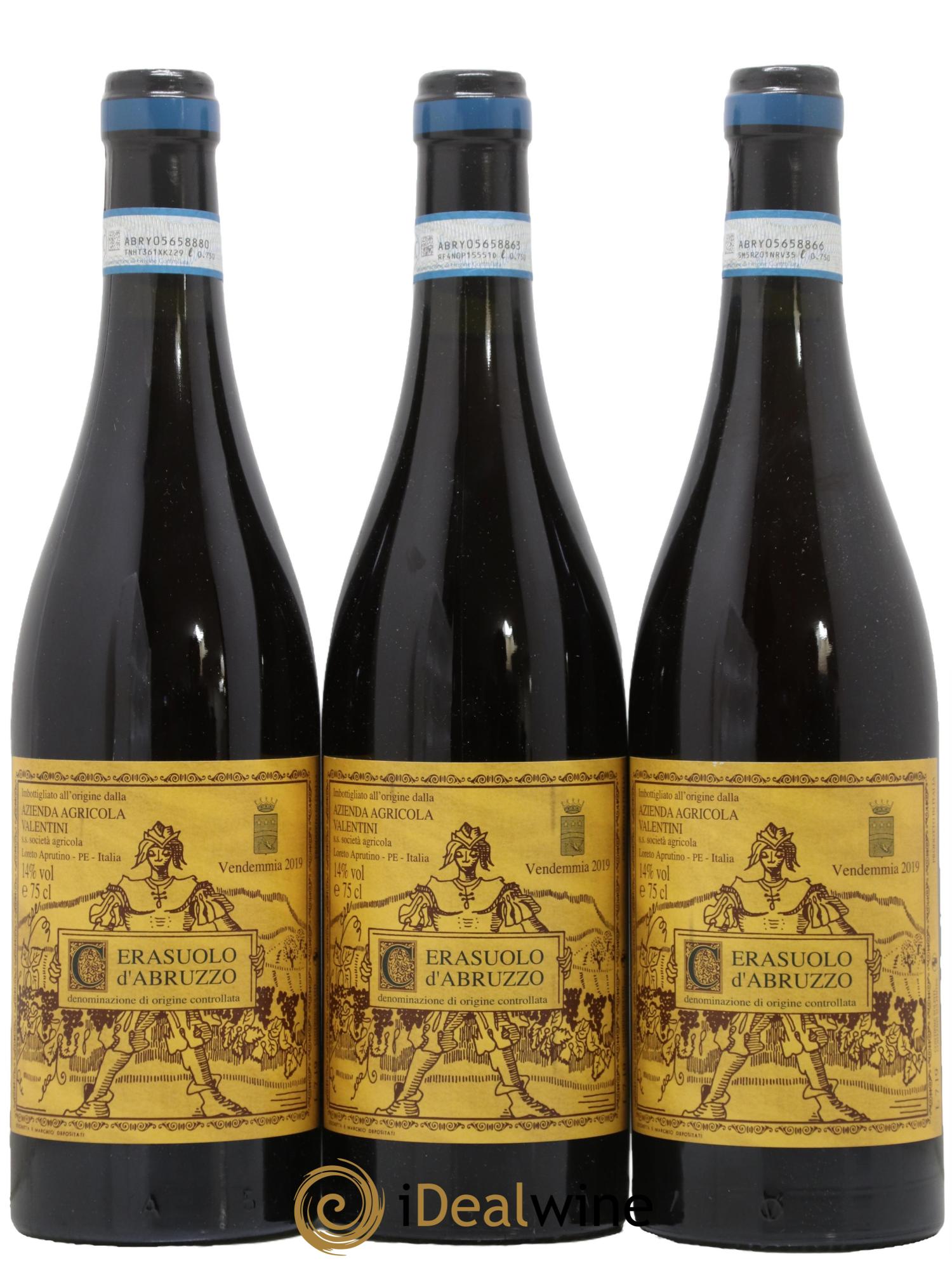 Cerasuolo d'Abruzzo DOC Francesco Valentini 2019 - Lot de 3 bouteilles - 0