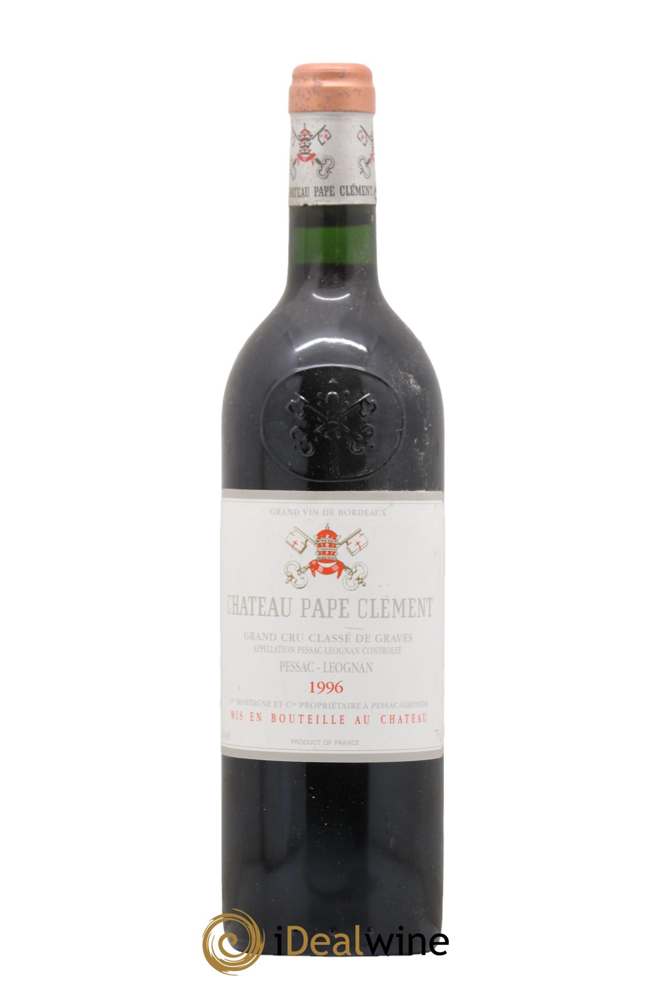 Château Pape Clément Cru Classé de Graves 1996 - Lot de 1 bouteille - 0