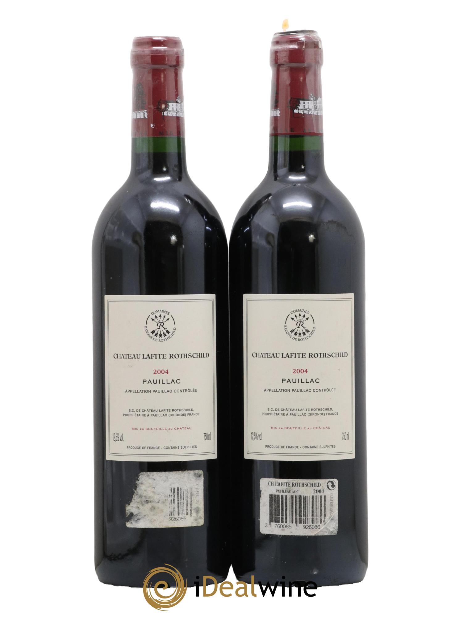 Château Lafite Rothschild 1er Grand Cru Classé 2004 - Posten von 2 Flaschen - 1