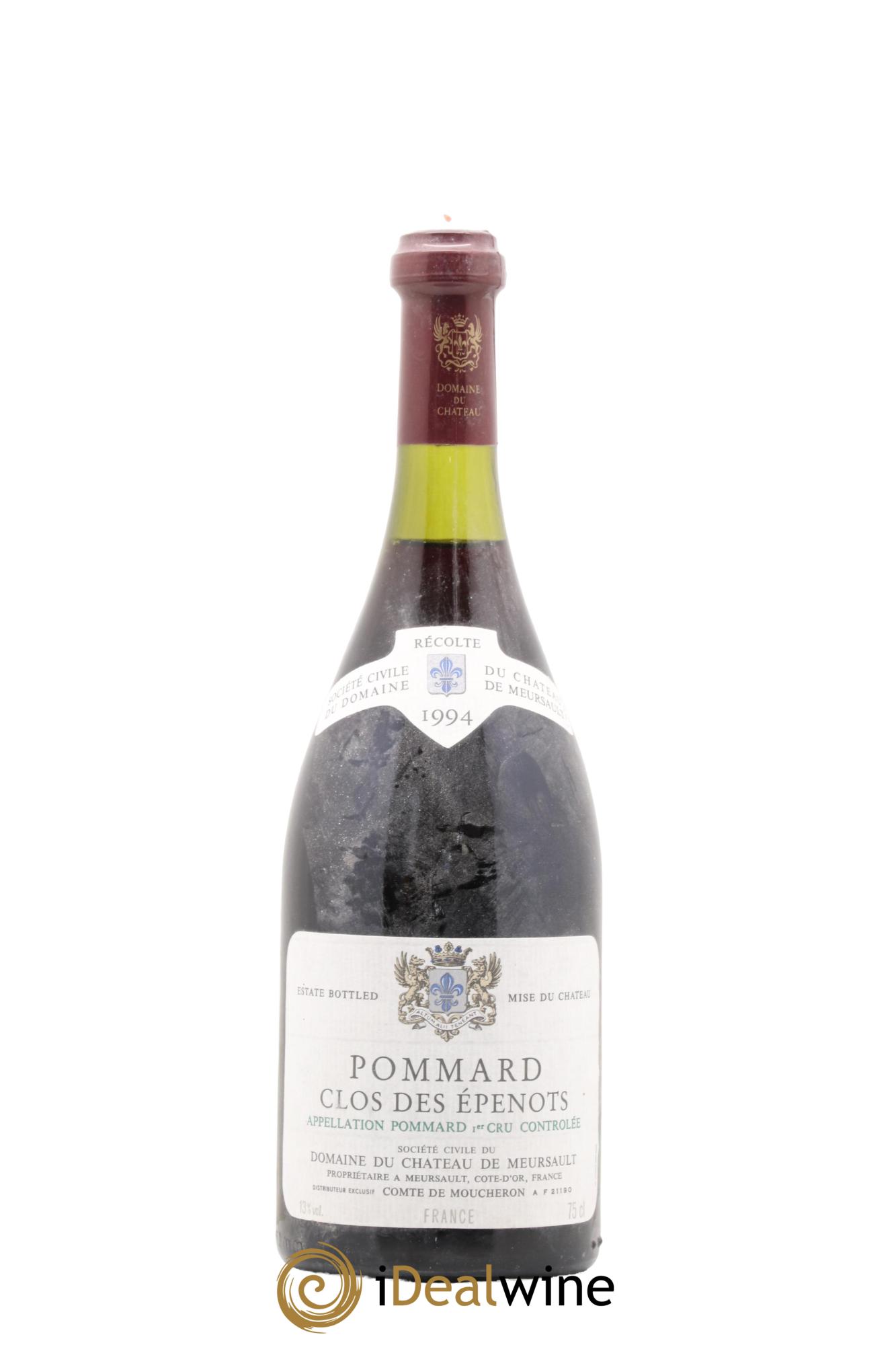 Pommard 1er Cru Clos des Epenots Château de Meursault 1994 - Lot de 1 bouteille - 0