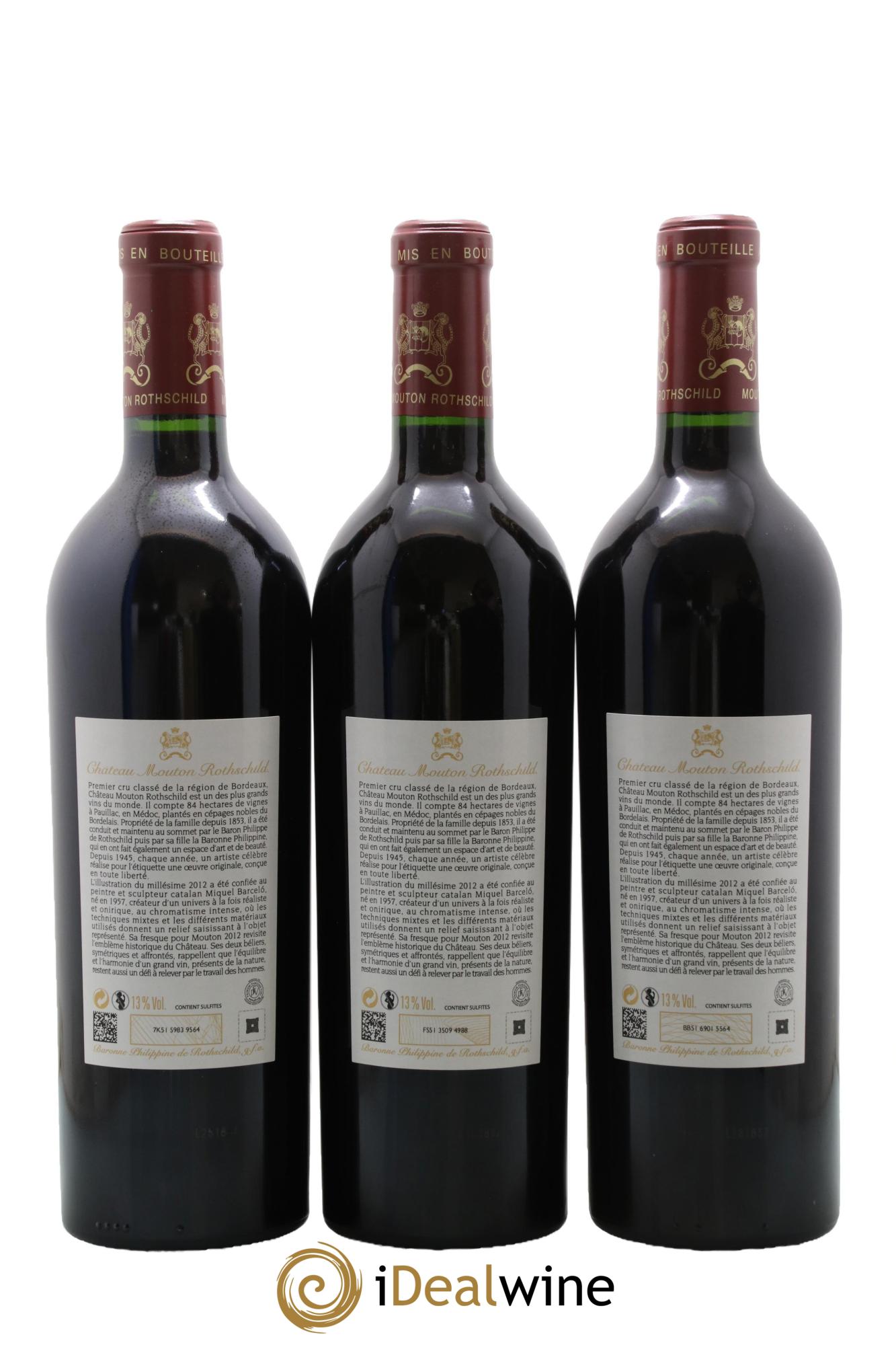 Château Mouton Rothschild 1er Grand Cru Classé 2012 - Lotto di 6 bottiglie - 4