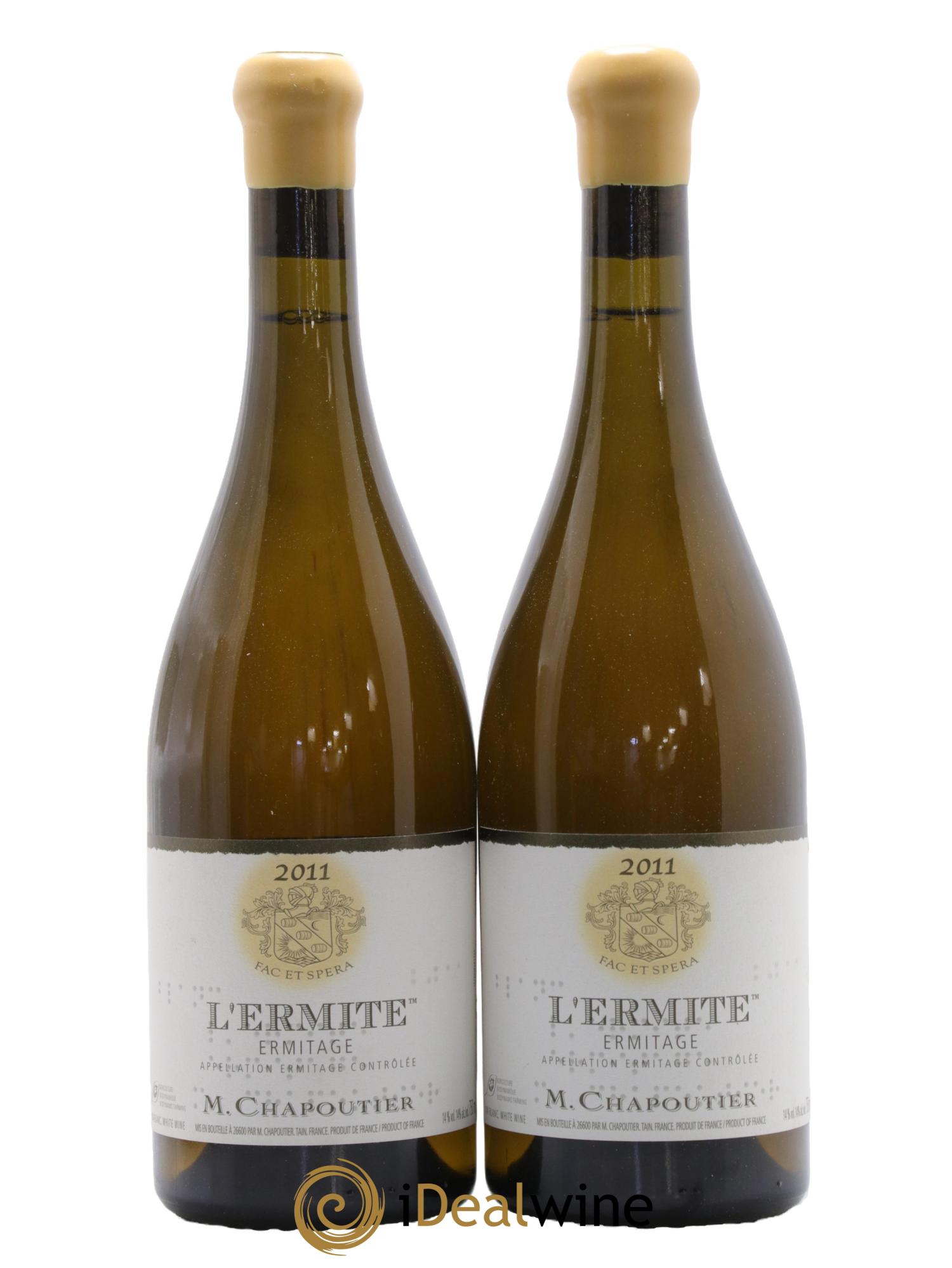 Hermitage Ermitage l'Ermite Chapoutier 2011 - Lot of 2 bottles - 0