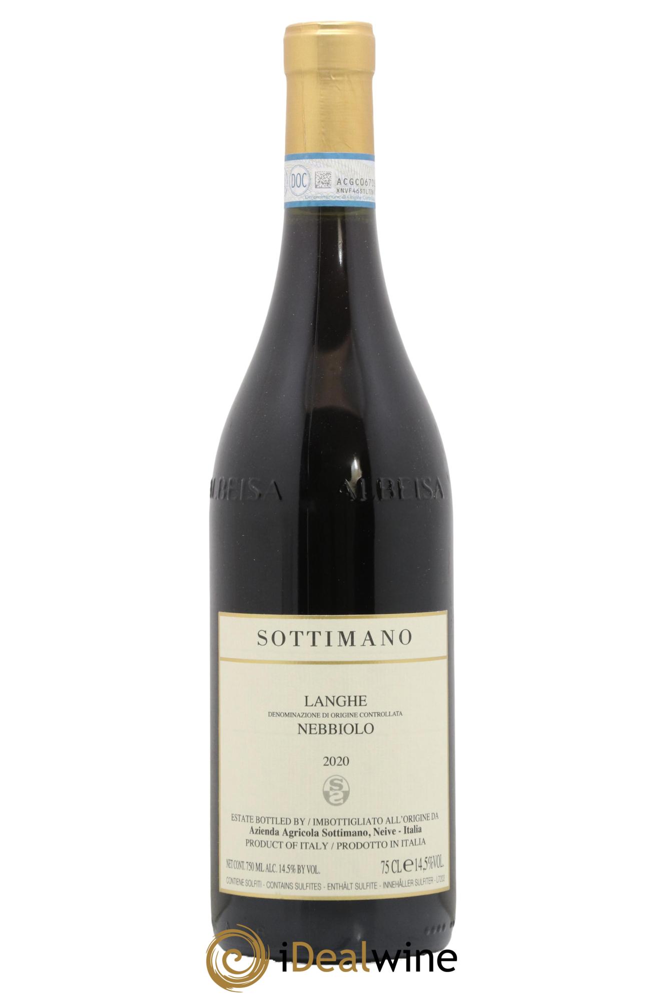 Langhe DOC Nebbiolo Sottimano  2020 - Posten von 1 Flasche - 0