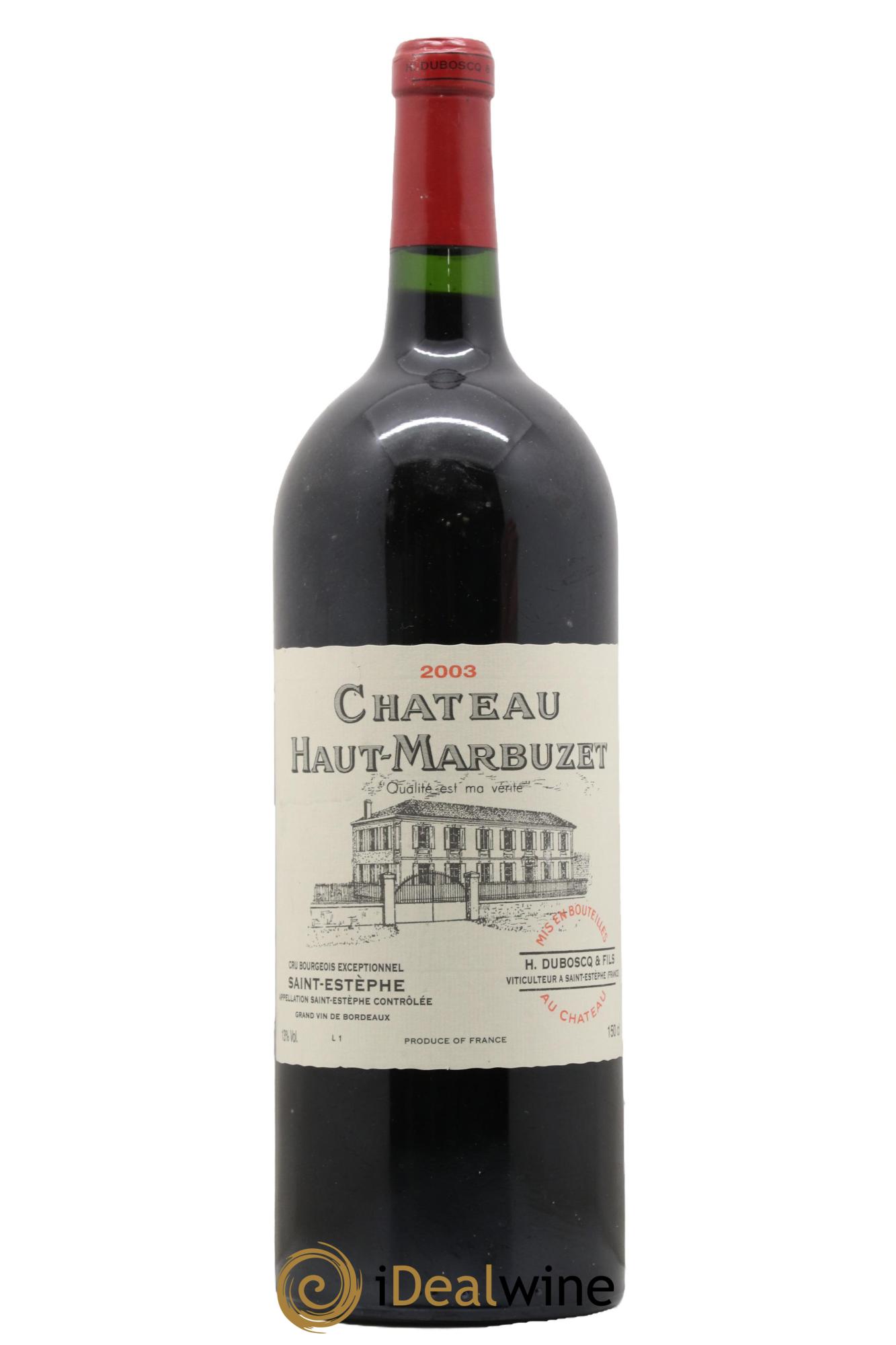 Château Haut Marbuzet  2003 - Lot de 1 magnum - 0