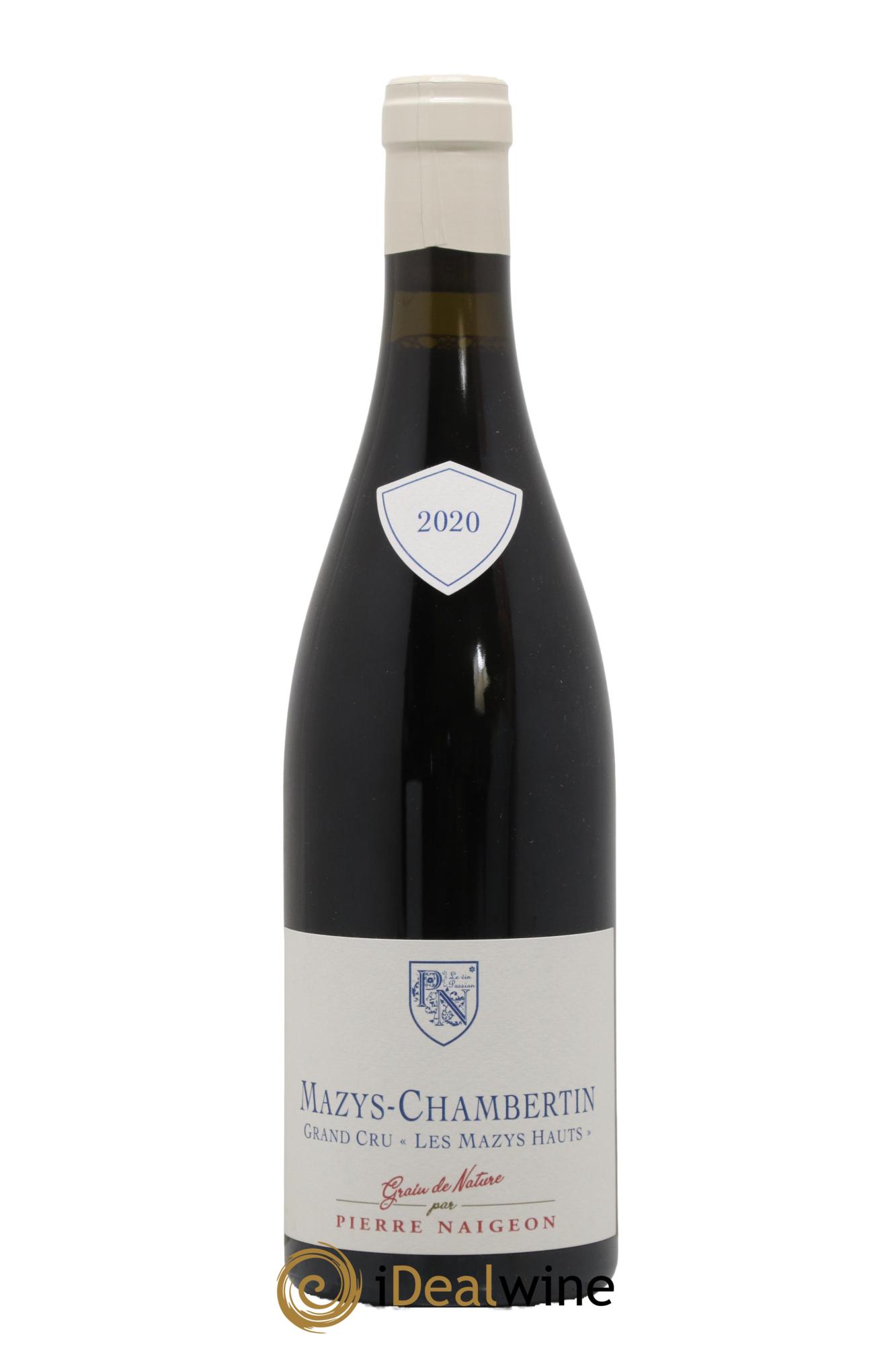 Mazis-Chambertin Grand Cru Les Mazys Hauts Domaine Pierre Naigeon 2020 - Lot de 1 bouteille - 0