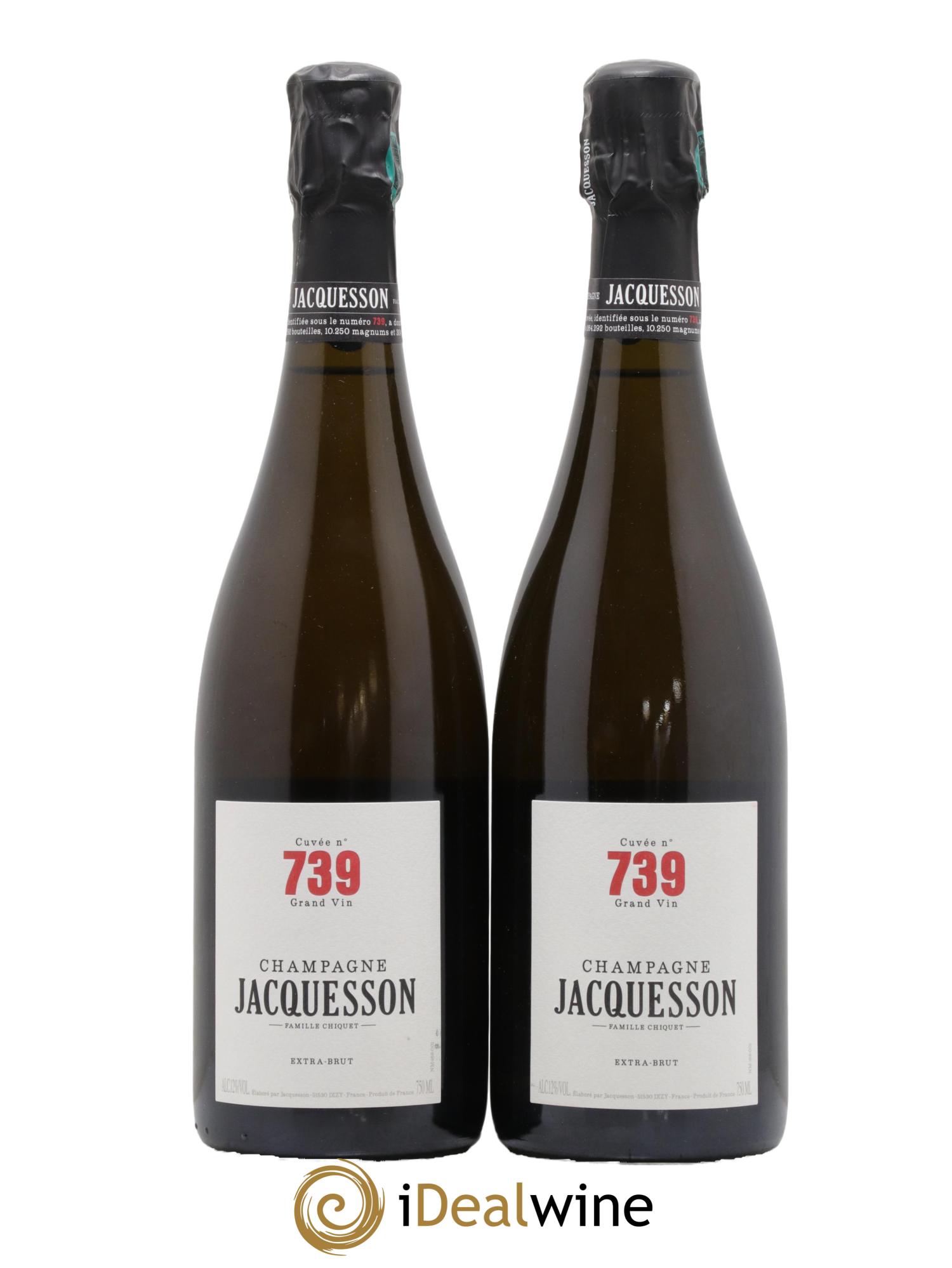 Cuvée 739 Jacquesson  - Lot of 2 bottles - 0