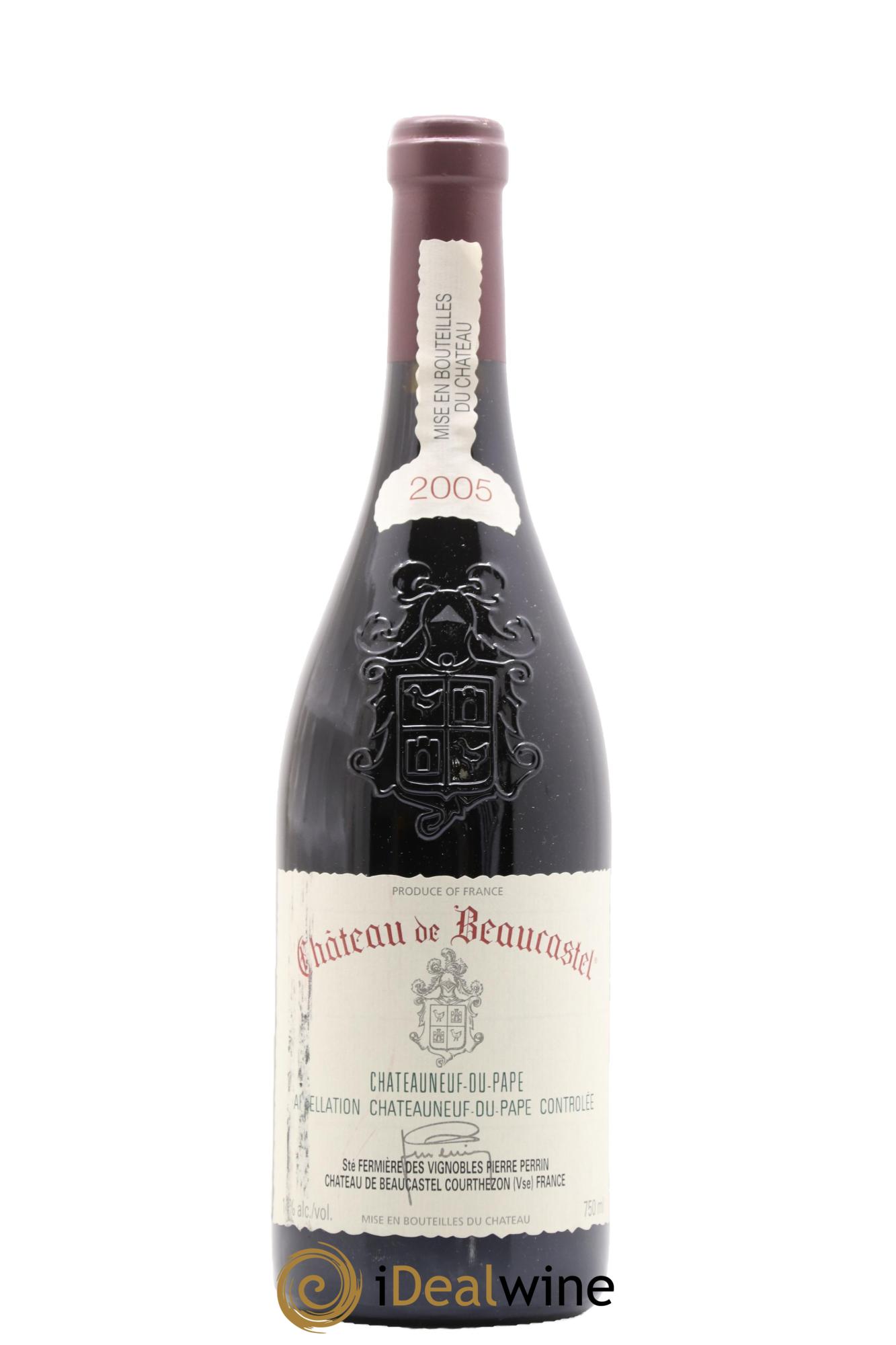 Châteauneuf-du-Pape Château de Beaucastel Famille Perrin 2005 - Posten von 1 Flasche - 0