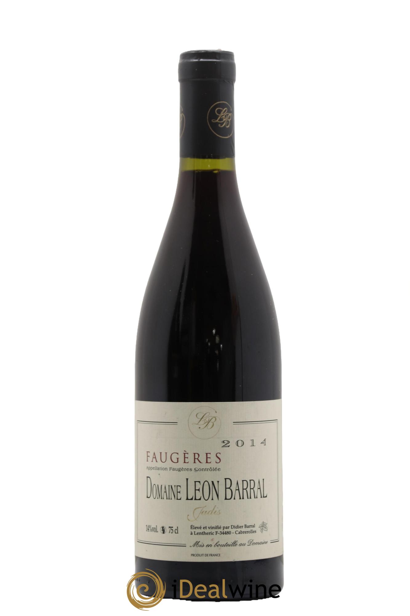 Faugères Jadis Domaine Léon Barral 2014 - Lot de 1 bouteille - 0