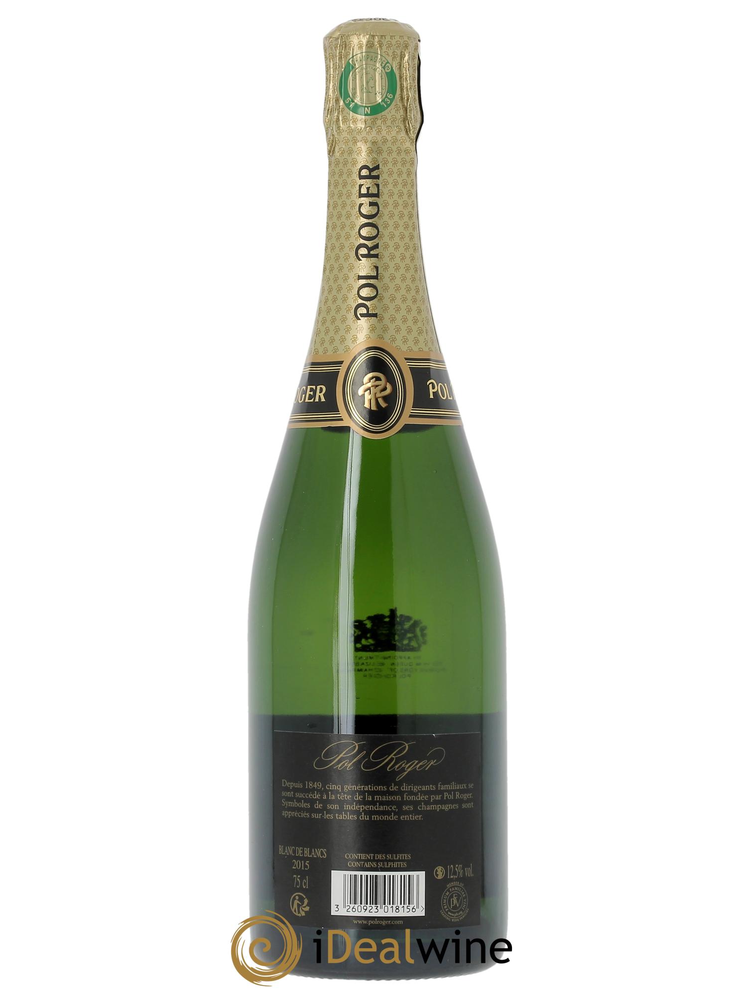 Blanc de blancs Brut Pol Roger  2015 - Lotto di 1 bottiglia - 2