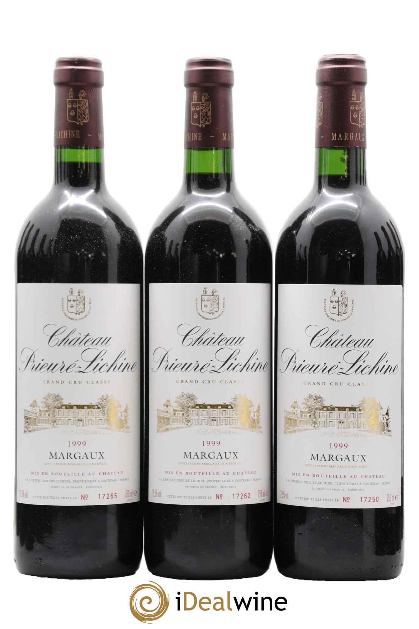 Château Prieuré Lichine 4ème Grand Cru Classé 1999 - Posten von 12 Flaschen - 1