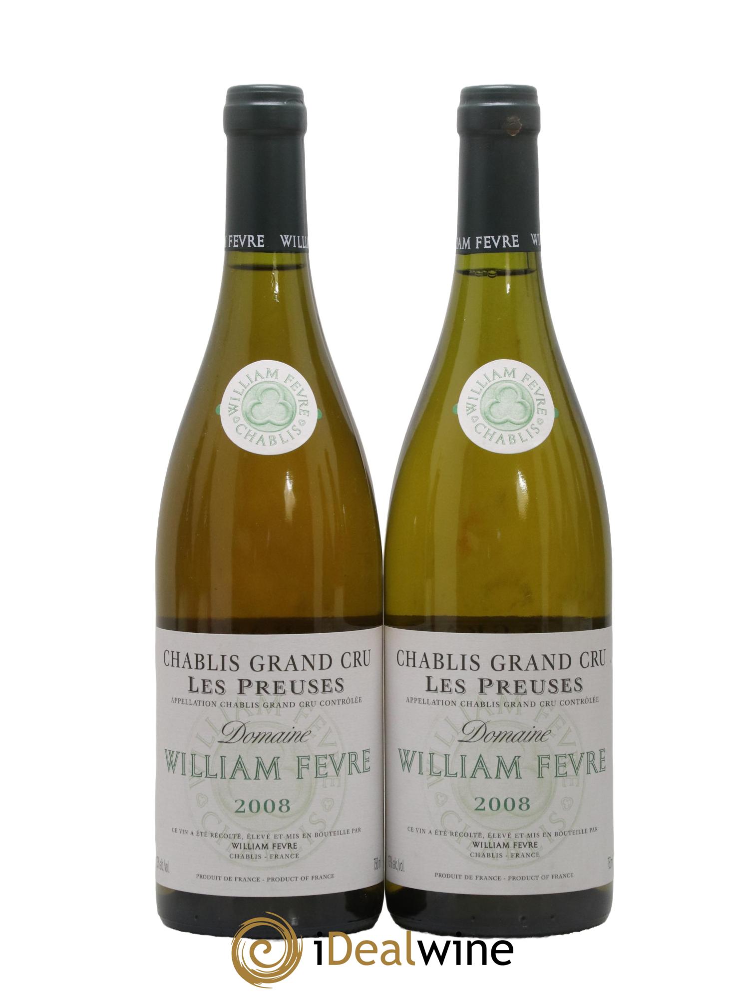 Chablis Grand Cru les Preuses William Fèvre 2008 - Posten von 2 Flaschen - 0