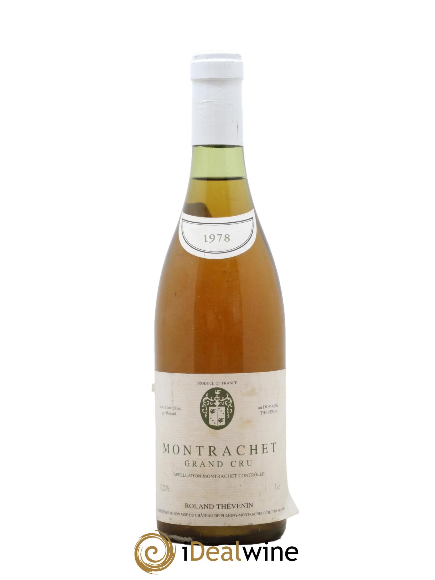 Montrachet Grand Cru Roland Thevenin 1978 - Posten von 1 Flasche - 0