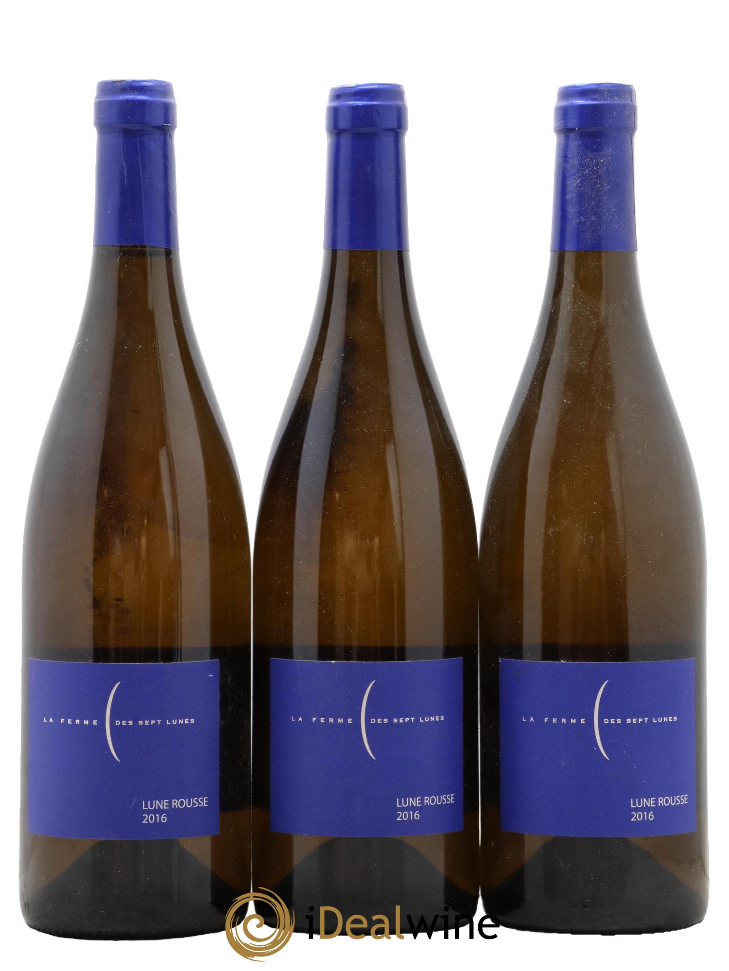 Saint-Joseph Lune Rousse La Ferme des Sept Lunes 2016 - Lot of 3 bottles - 0