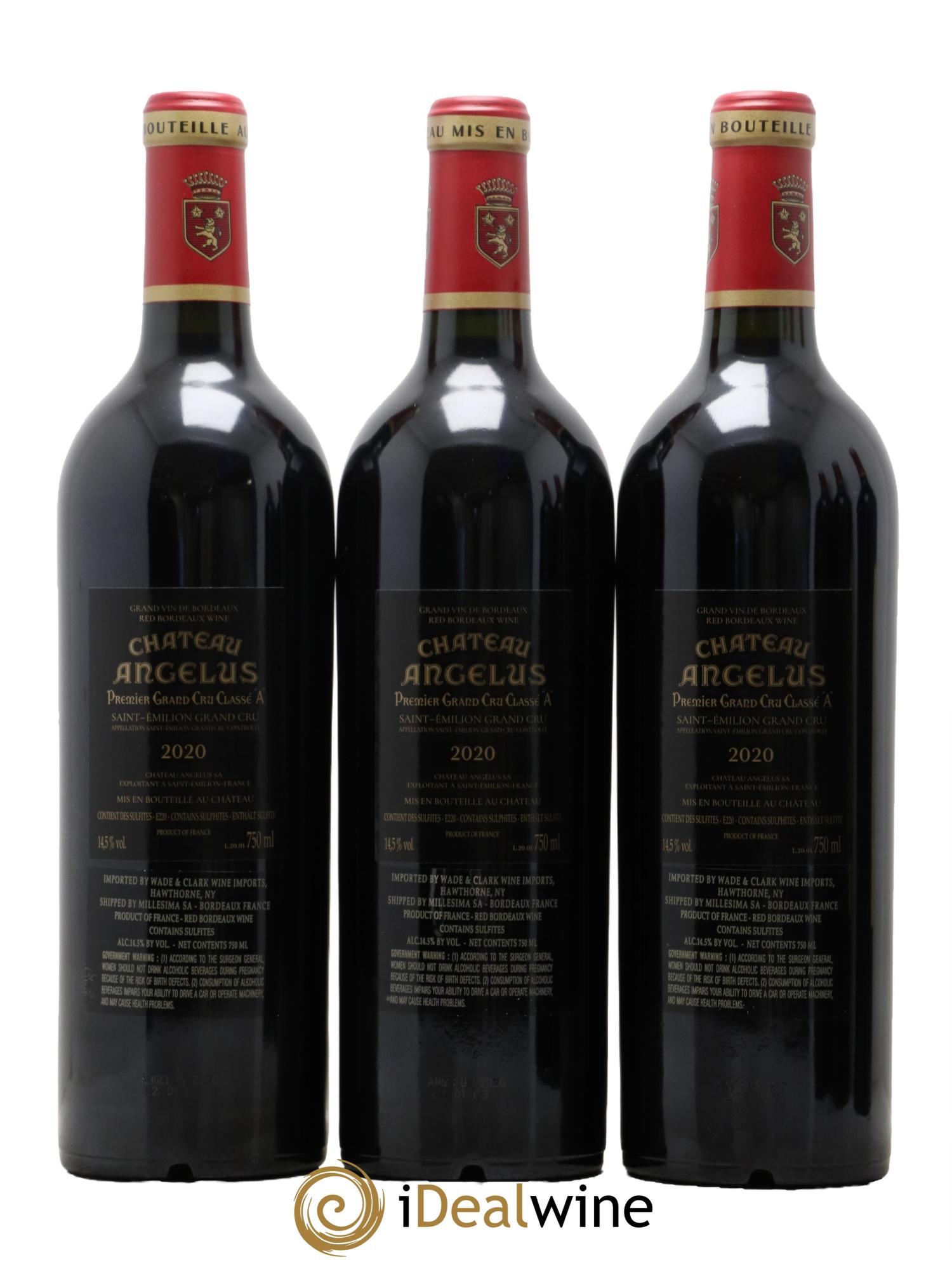 Château Angélus 1er Grand Cru Classé A 2020 - Lot de 6 bouteilles - 4