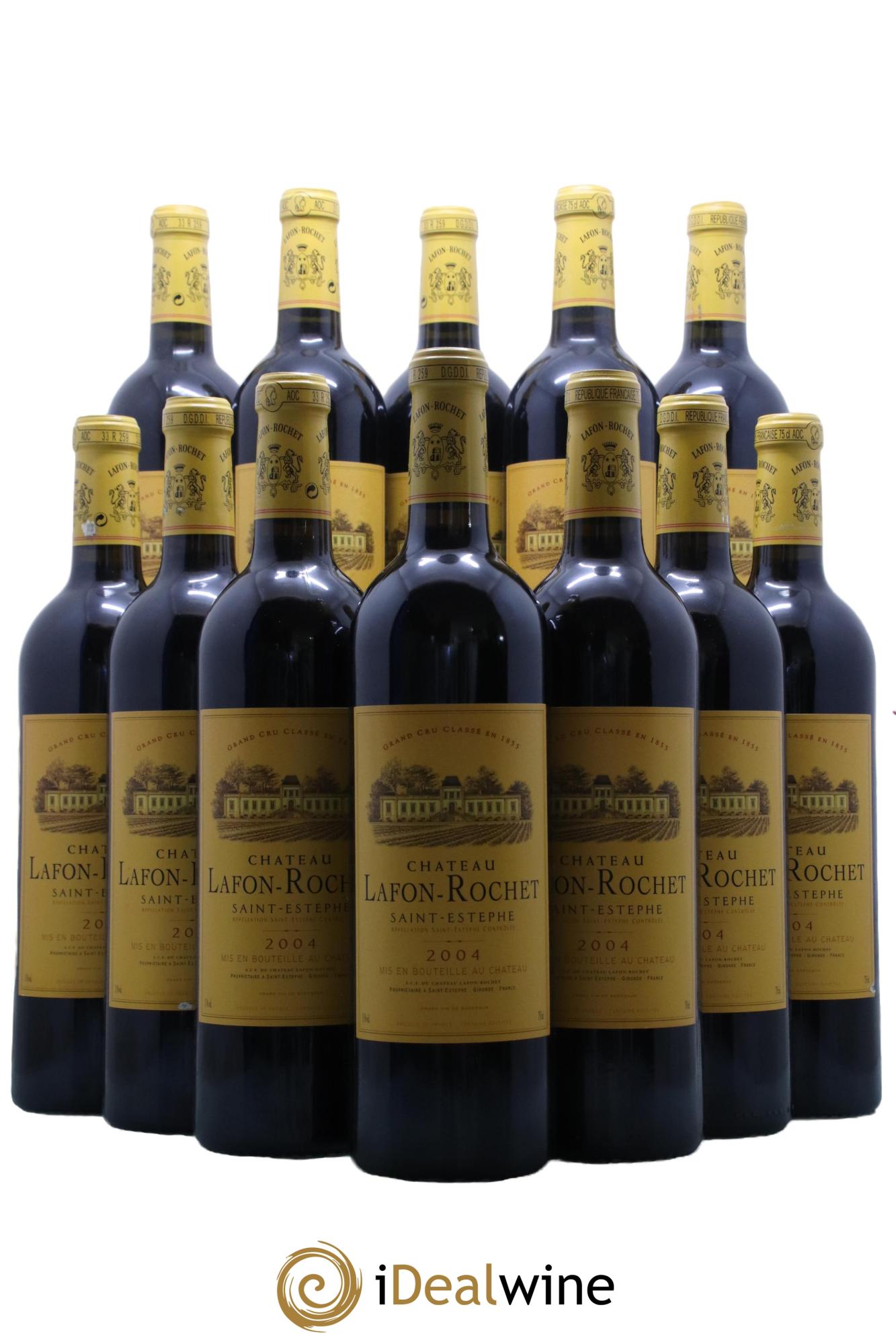 Château Lafon Rochet 4ème Grand Cru Classé  2004 - Lot de 12 bouteilles - 0