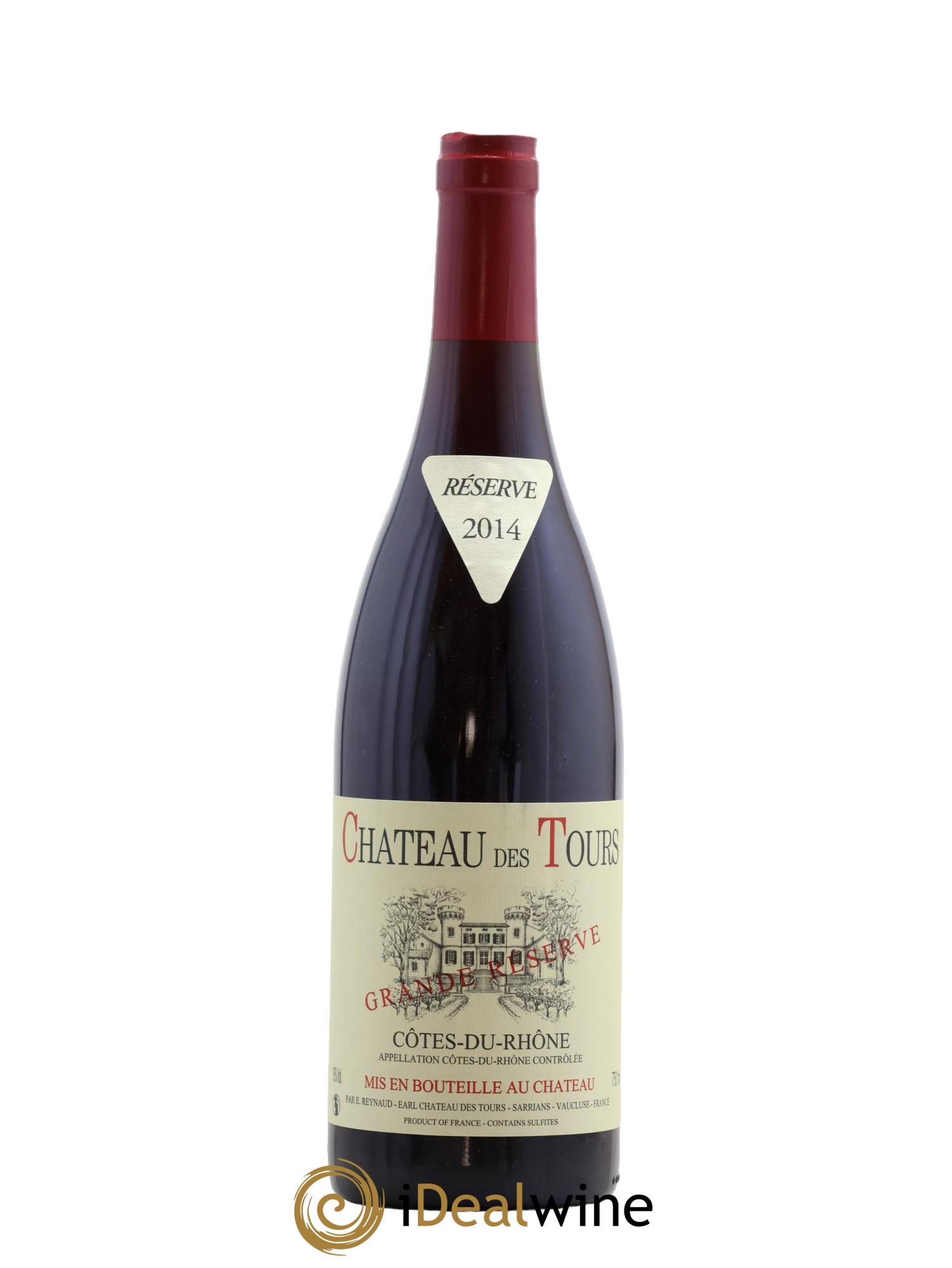 Côtes du Rhône Château des Tours Grande Réserve Emmanuel Reynaud 2014 - Lot de 1 bouteille - 0