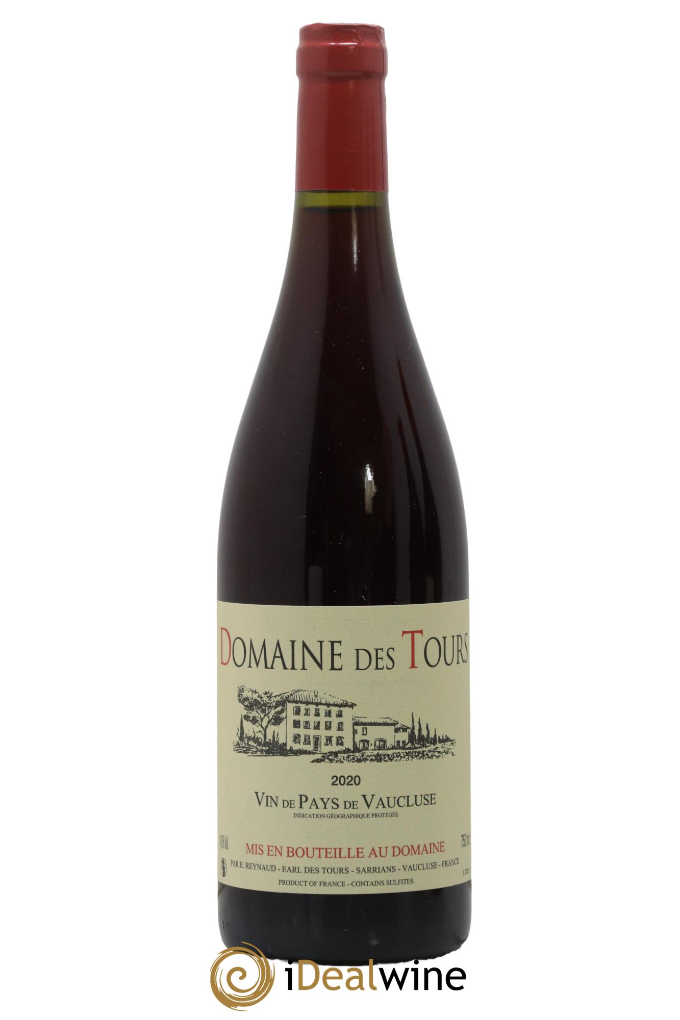 IGP Vaucluse (Vin de Pays de Vaucluse) Domaine des Tours Emmanuel Reynaud 2020 - Lot of 1 bottle - 0