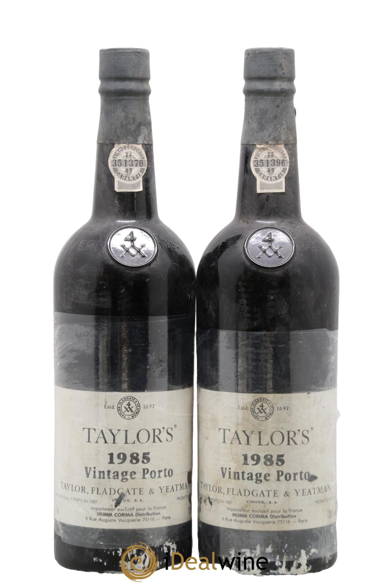 Porto Taylor's Vintage  1985 - Lot de 2 bouteilles - 0