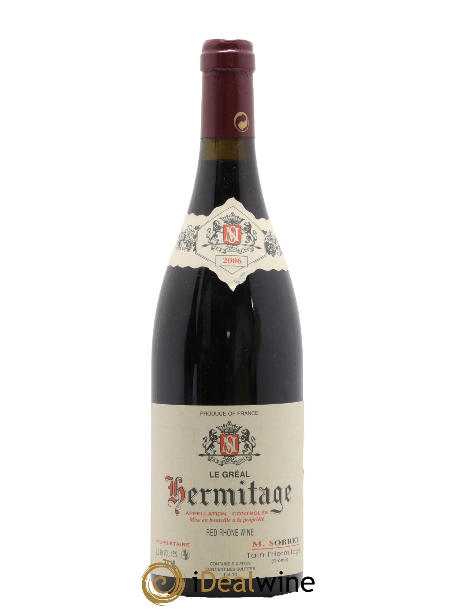 Hermitage Le Gréal Marc Sorrel  2006 - Posten von 1 Flasche - 0