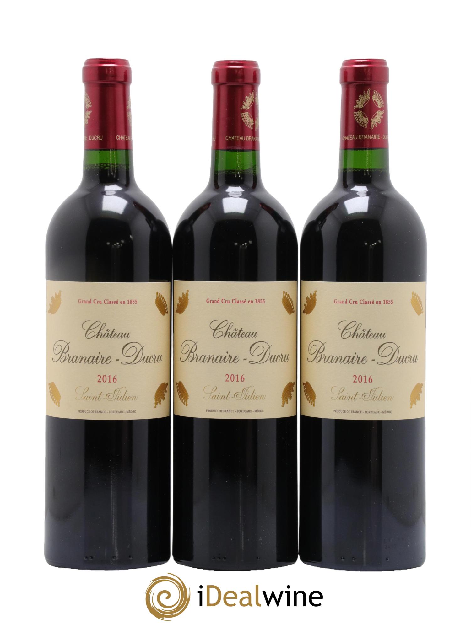 Château Branaire Ducru 4ème Grand Cru Classé 2016 - Lot de 6 bouteilles - 1