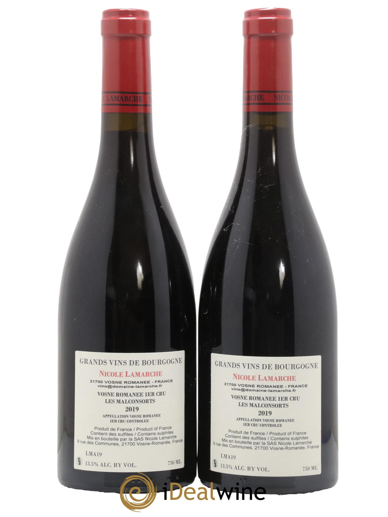 Vosne-Romanée 1er Cru Les Malconsorts Lamarche (Domaine) 2019 - Posten von 2 Flaschen - 1