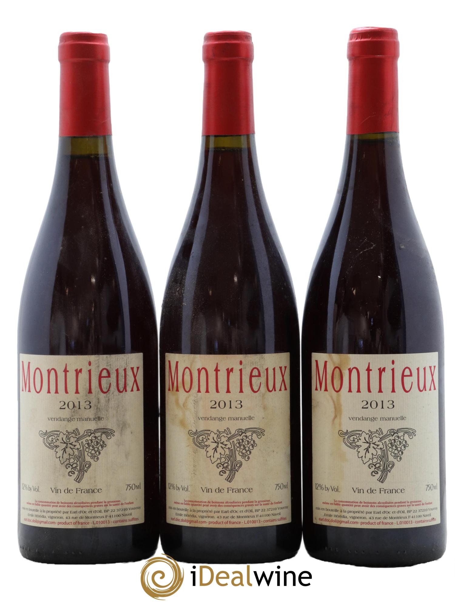 Vin de France Montrieux Emile Heredia 2013 - Posten von 3 Flaschen - 0