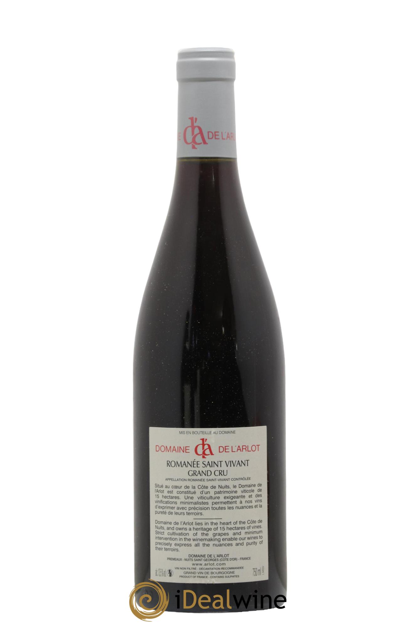 Romanée-Saint-Vivant Grand Cru Domaine de l'Arlot 2011 - Lotto di 1 bottiglia - 2