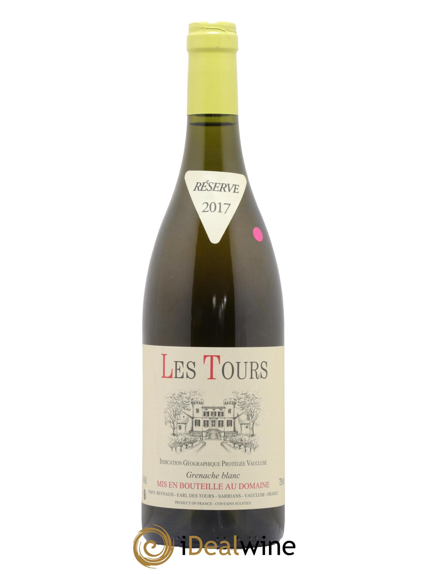 IGP Vaucluse (Vin de Pays de Vaucluse) Les Tours Grenache Blanc Emmanuel Reynaud  2017 - Lot de 1 bouteille - 0