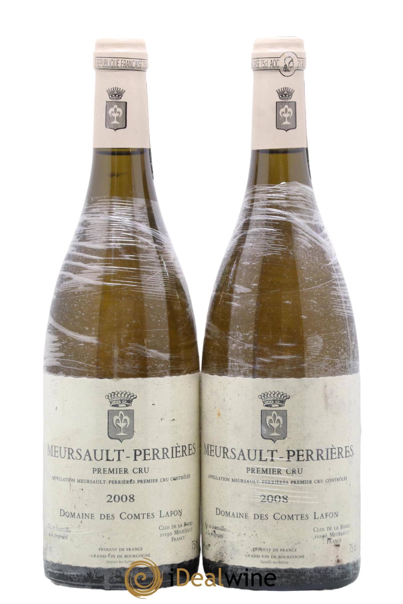 Meursault 1er Cru Perrières Comtes Lafon (Domaine des) 2008 - Lot de 2 bouteilles - 0