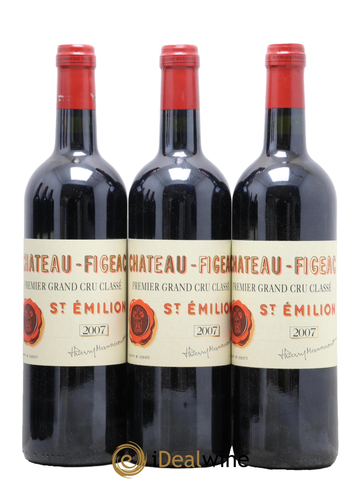 Château Figeac 1er Grand Cru Classé A 2007 - Lot de 6 bouteilles - 1