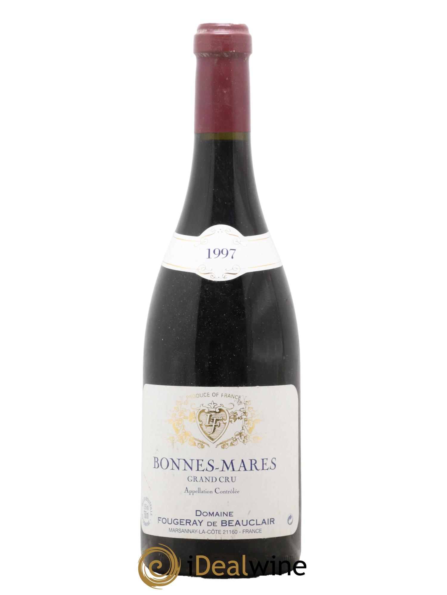 Bonnes-Mares Grand Cru Domaine Fougeray de Beauclair 1997 - Lotto di 1 bottiglia - 0