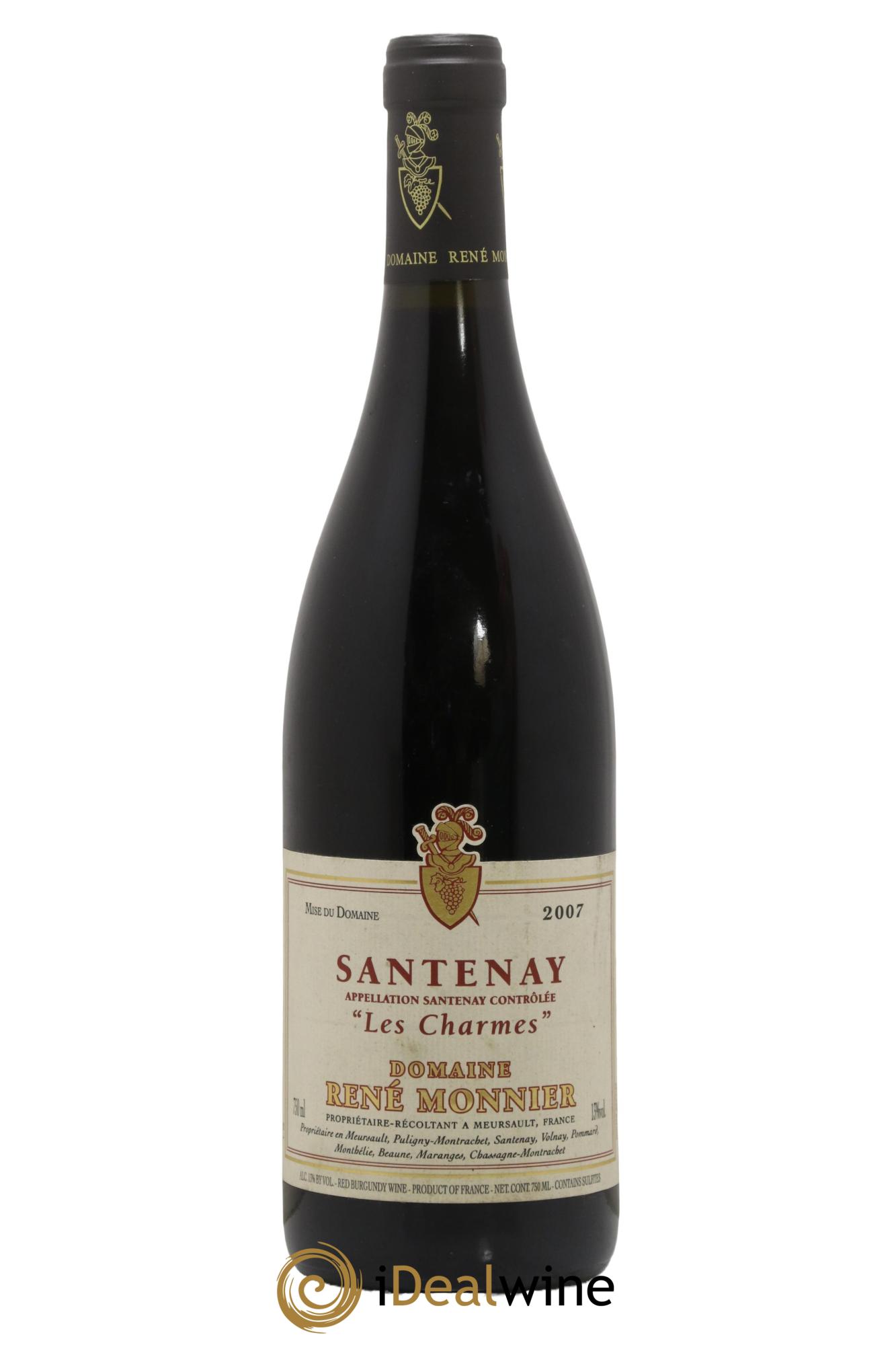 Santenay Les Charmes Domaine Rene Monnier 2007 - Lotto di 1 bottiglia - 0