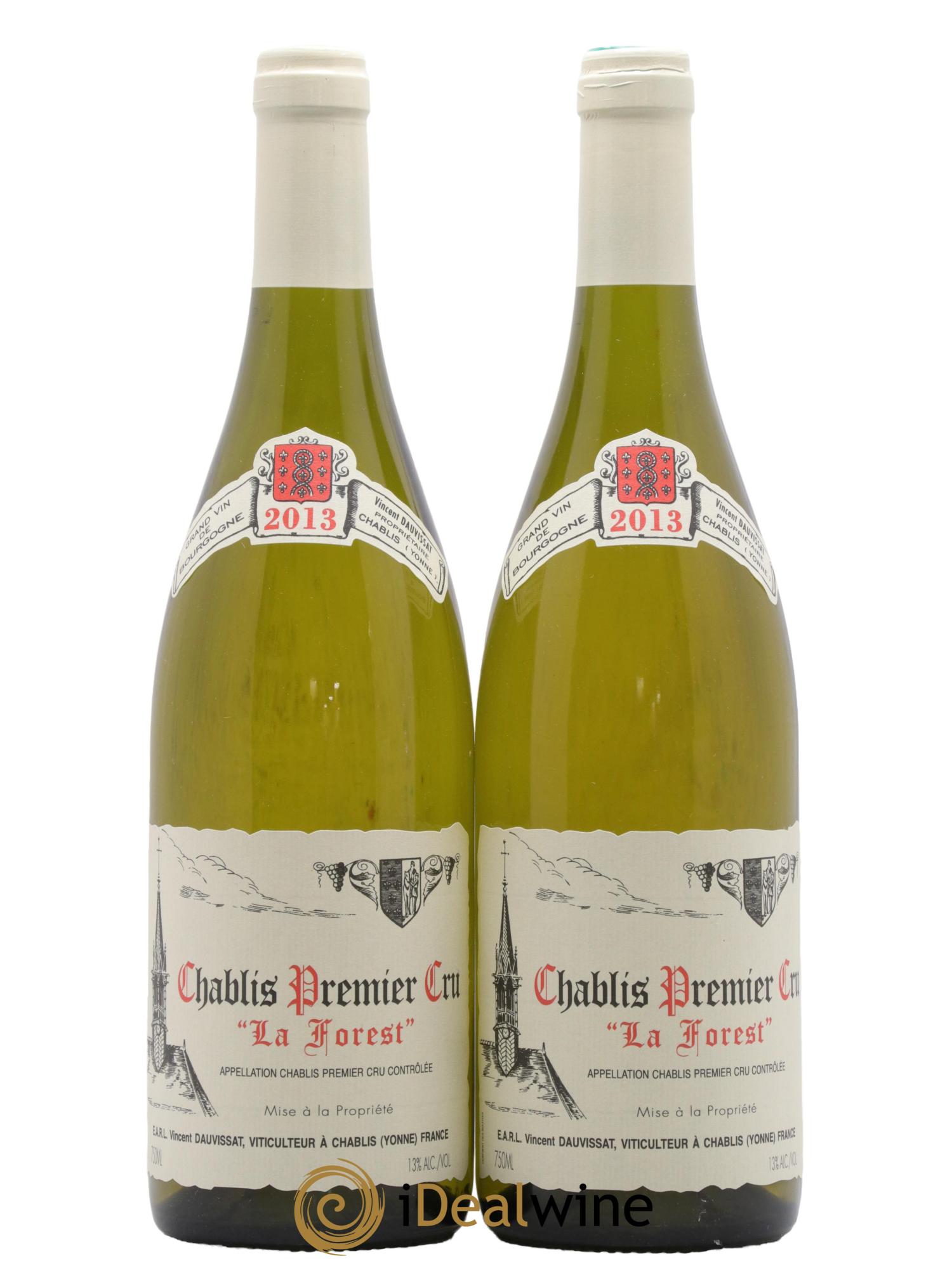 Chablis 1er Cru La Forest Vincent Dauvissat (Domaine) 2013 - Lot de 2 bouteilles - 0