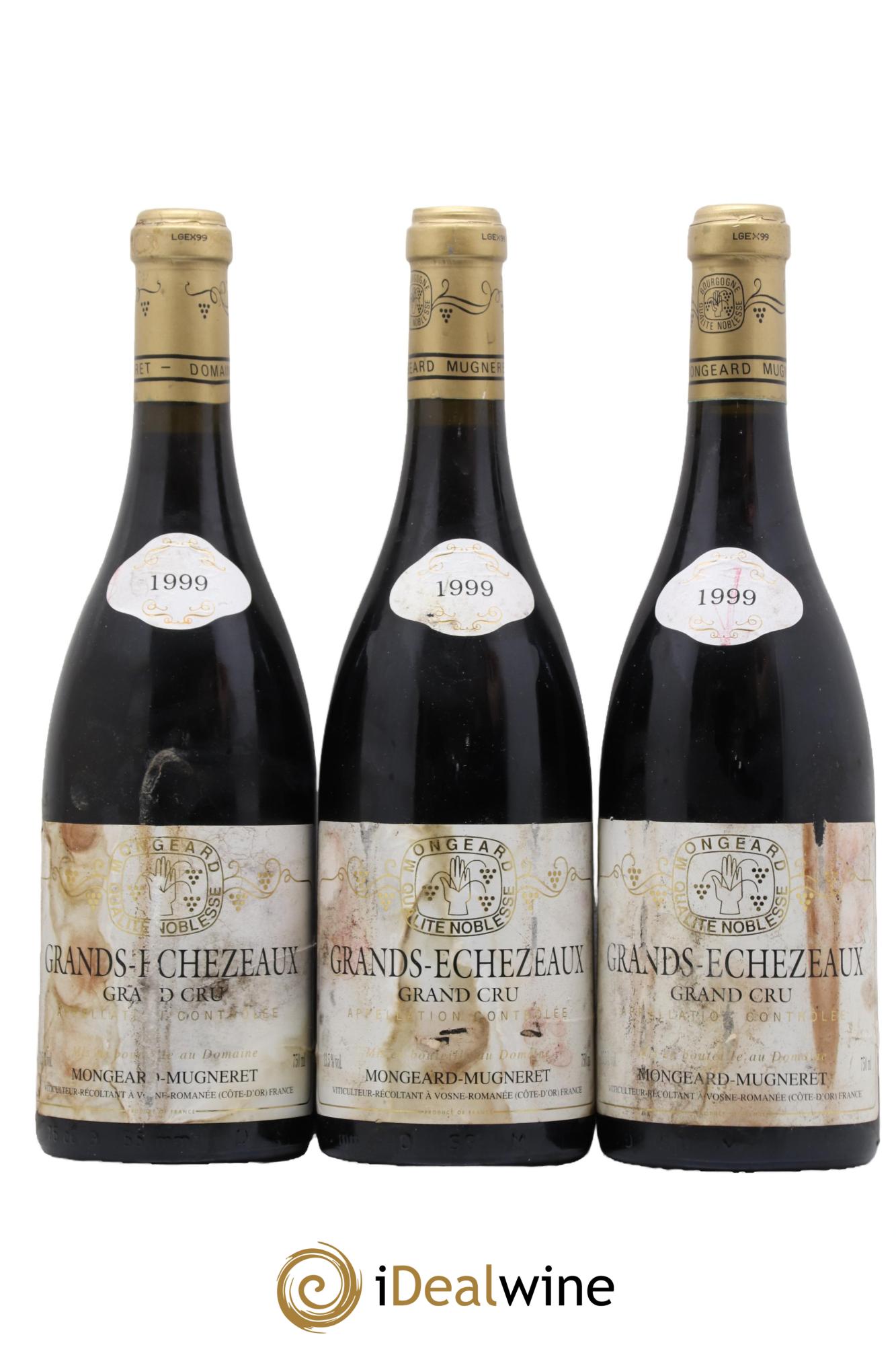 Grands-Echezeaux Grand Cru Mongeard-Mugneret (Domaine) 1999 - Posten von 3 Flaschen - 0