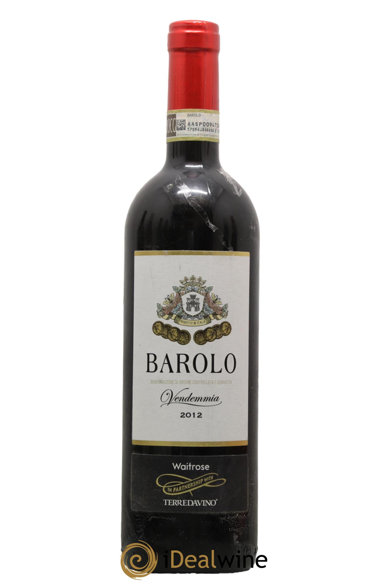 Barolo DOCG Terre da Vino Waitrose Cellar 2012 - Lot of 1 bottle - 0