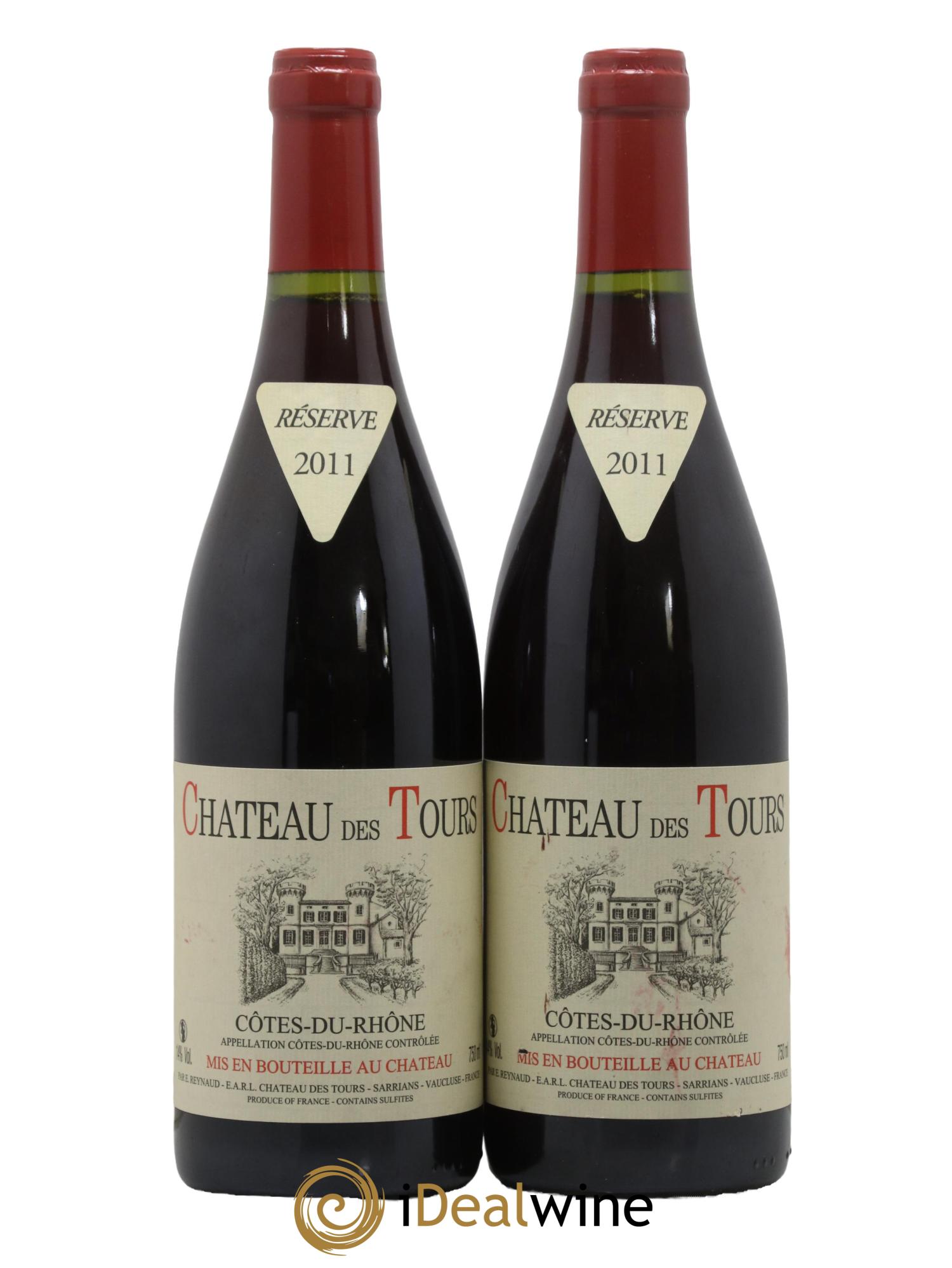 Côtes du Rhône Château des Tours Emmanuel Reynaud 2011 - Posten von 2 Flaschen - 0