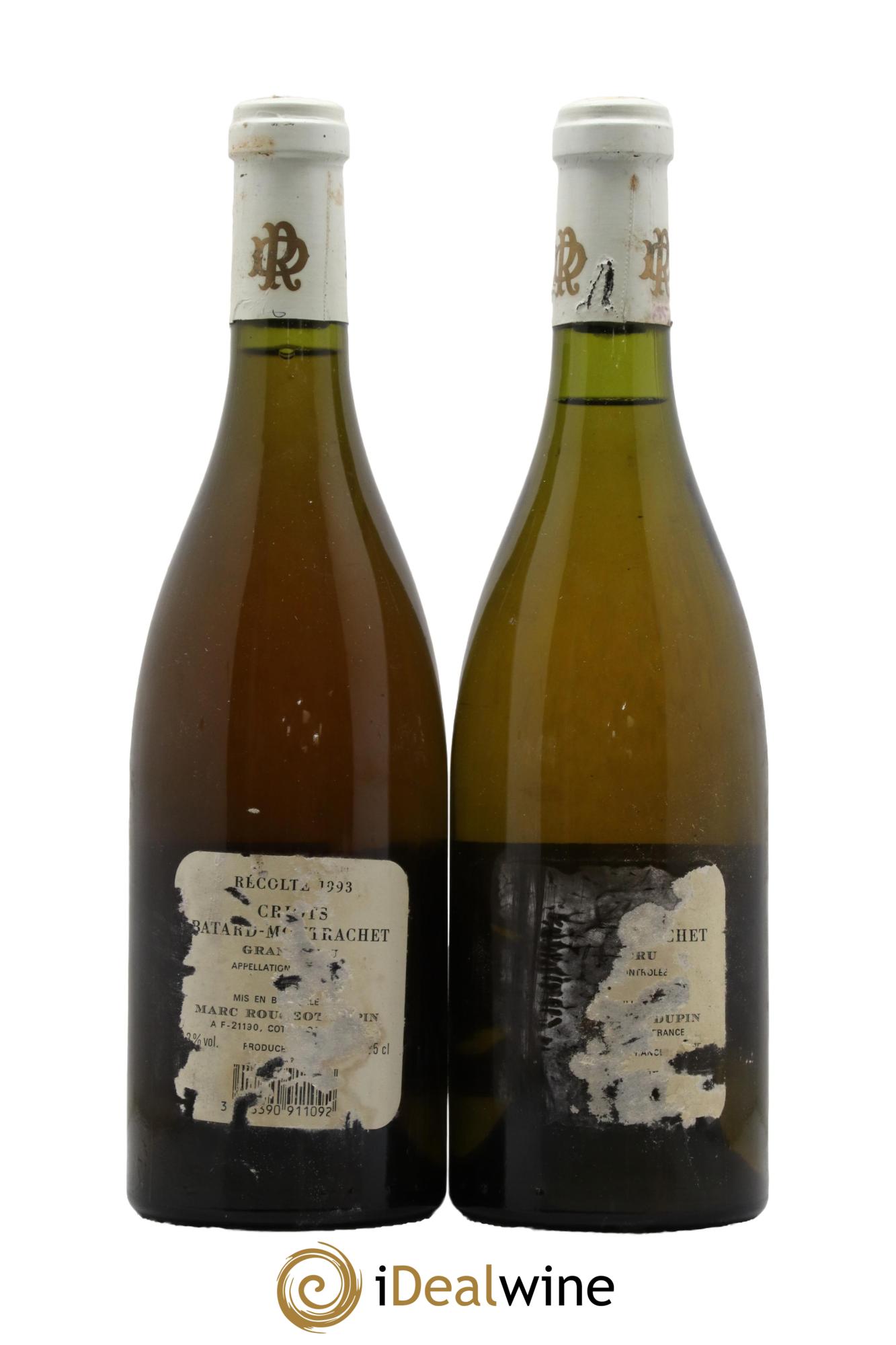 Criots-Bâtard-Montrachet Grand Cru Marc Rougeot-Dupin 1993 - Lot of 2 bottles - 1