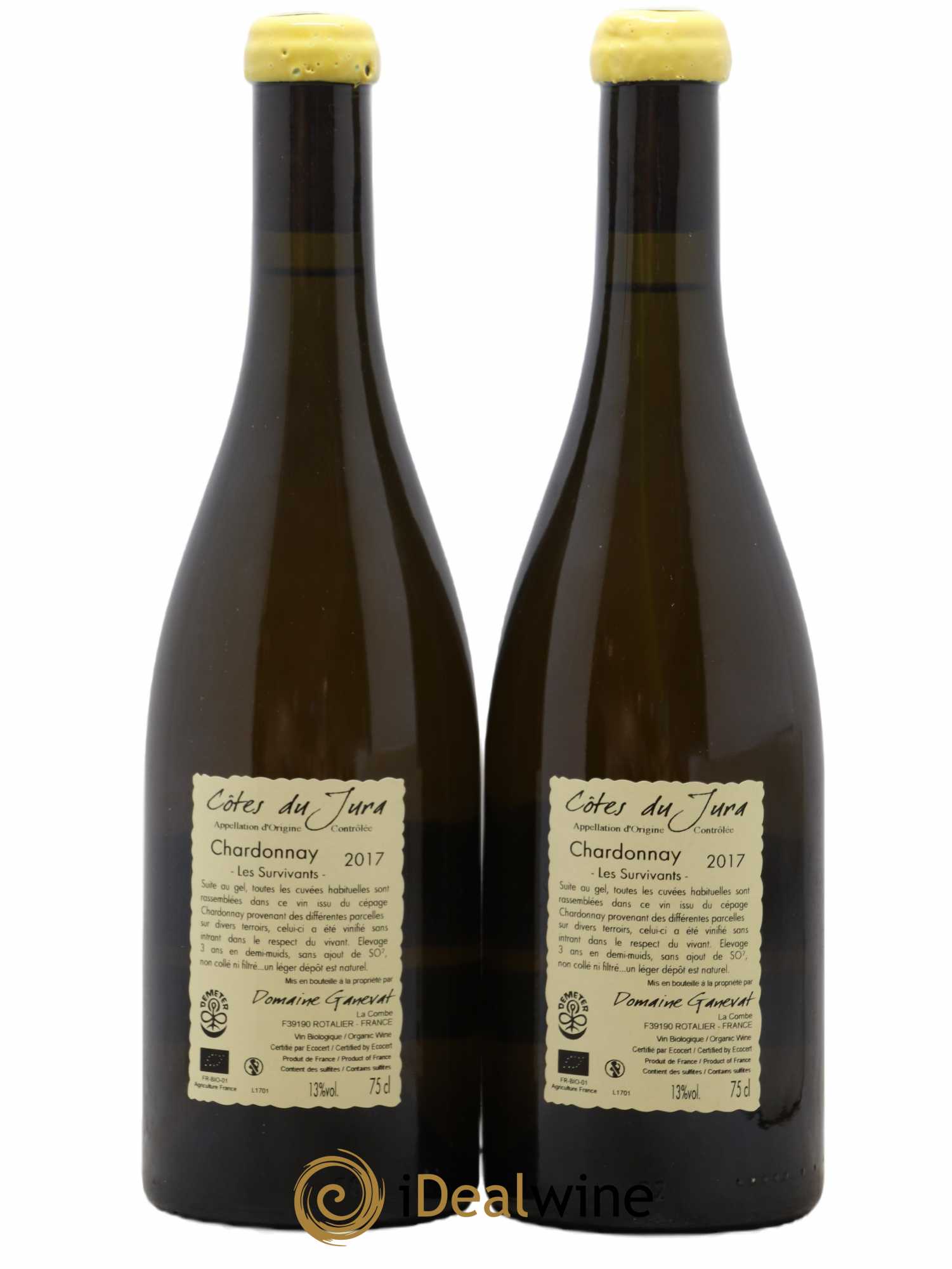 Côtes du Jura Les Survivants Jean-François Ganevat (Domaine)  2017 - Lot de 2 bouteilles - 1