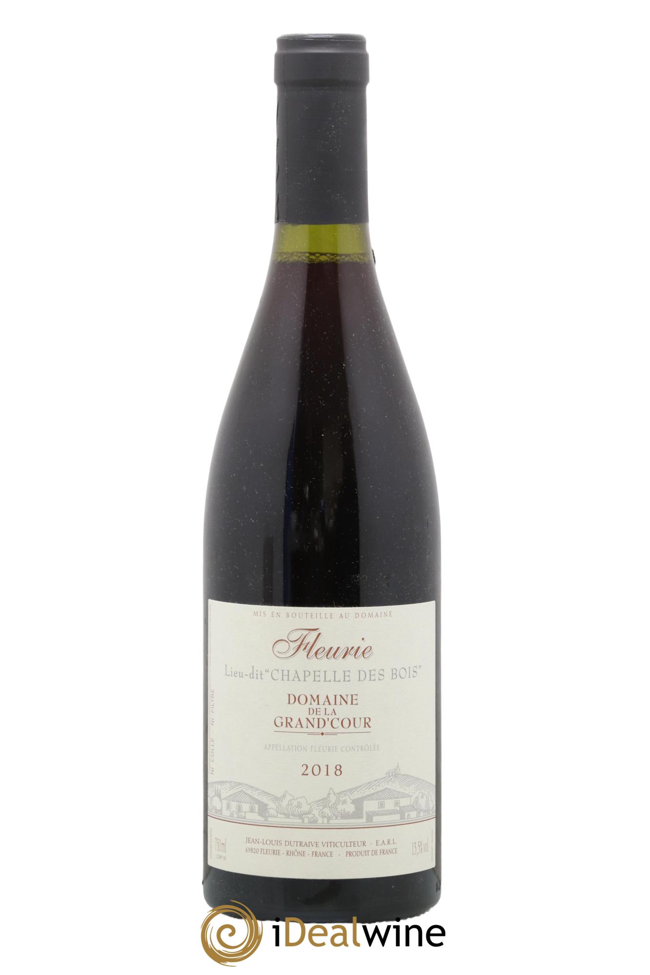 Fleurie Chapelle des bois Grand'cour (Domaine de la) - Jean-Louis Dutraive 2018 - Lot de 1 bouteille - 0