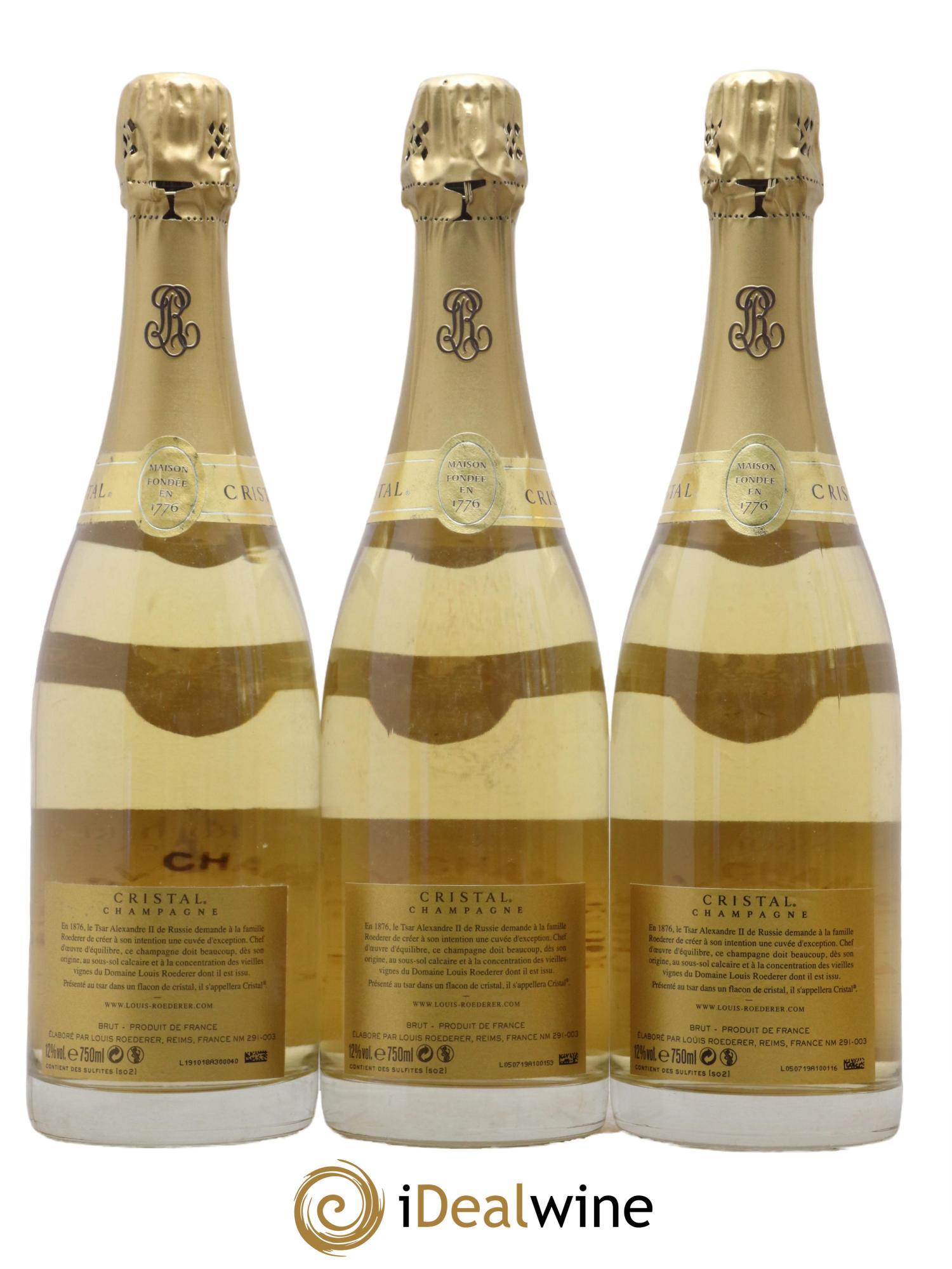 Cristal Louis Roederer 2008 - Lot de 3 bouteilles - 1