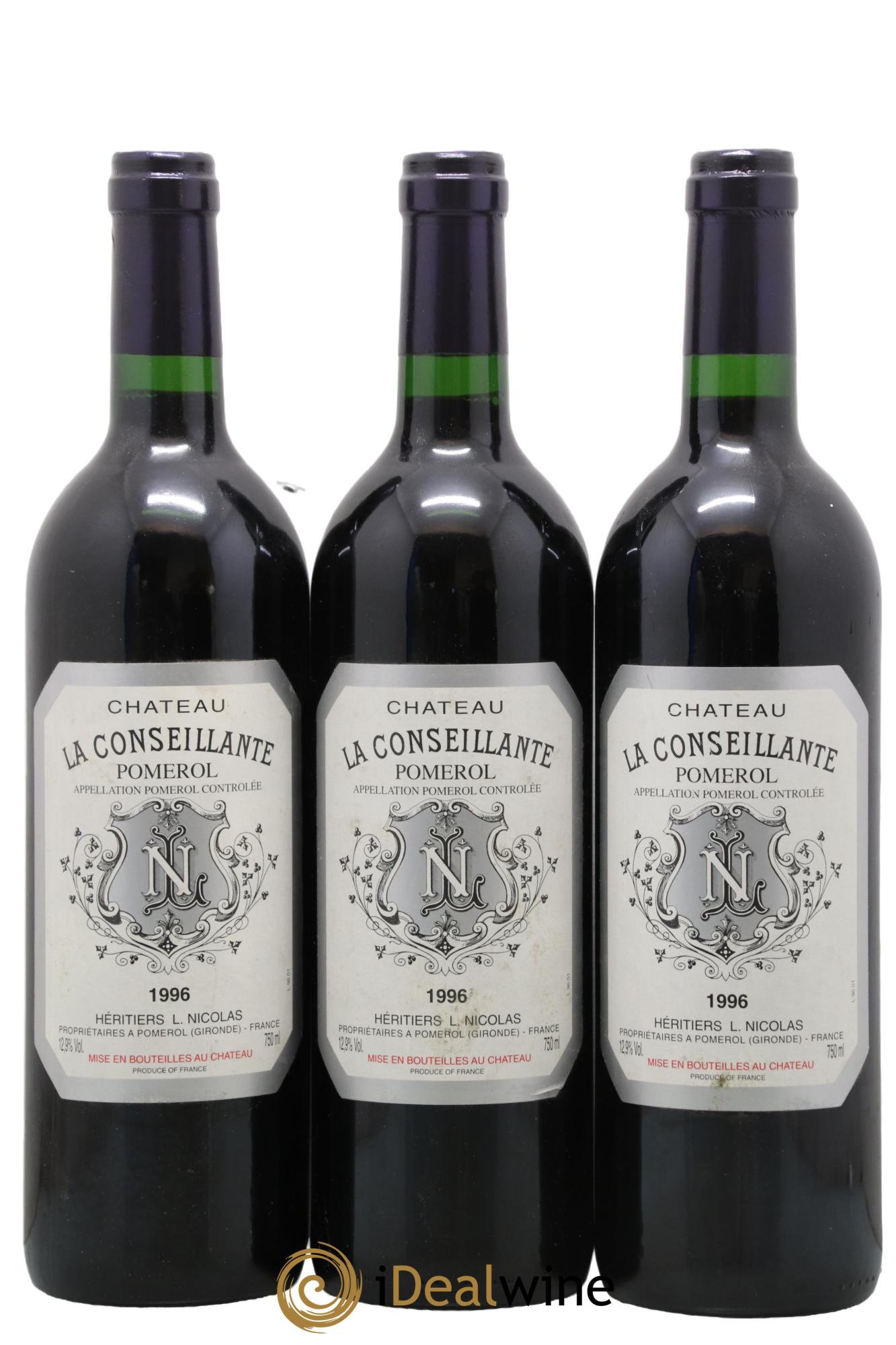 Château la Conseillante 1996 - Posten von 3 Flaschen - 0