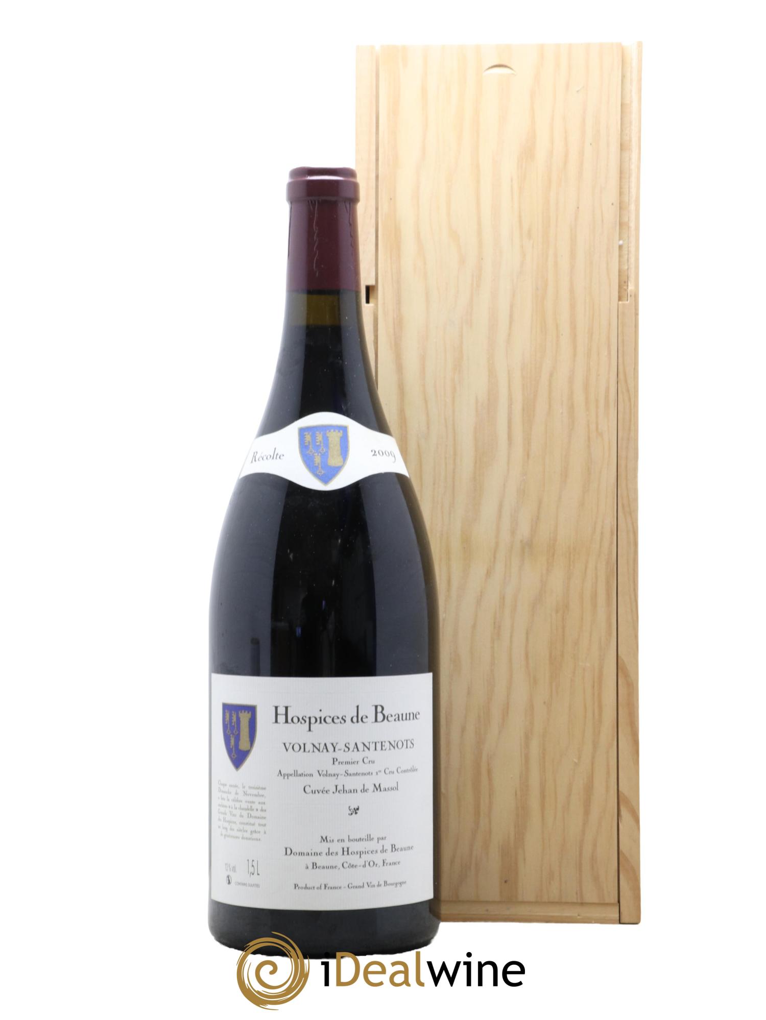 Volnay 1er Cru Santenots Cuvée Jehan de Massol Hospices de Beaune 2009 - Lot de 1 magnum - 0