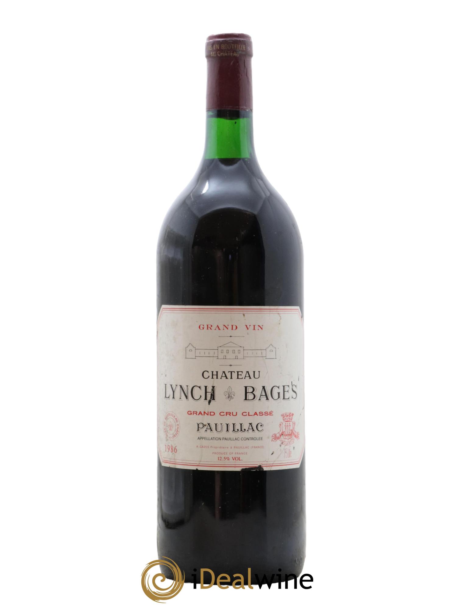 Château Lynch Bages 5ème Grand Cru Classé 1986 - Lot de 1 magnum - 0