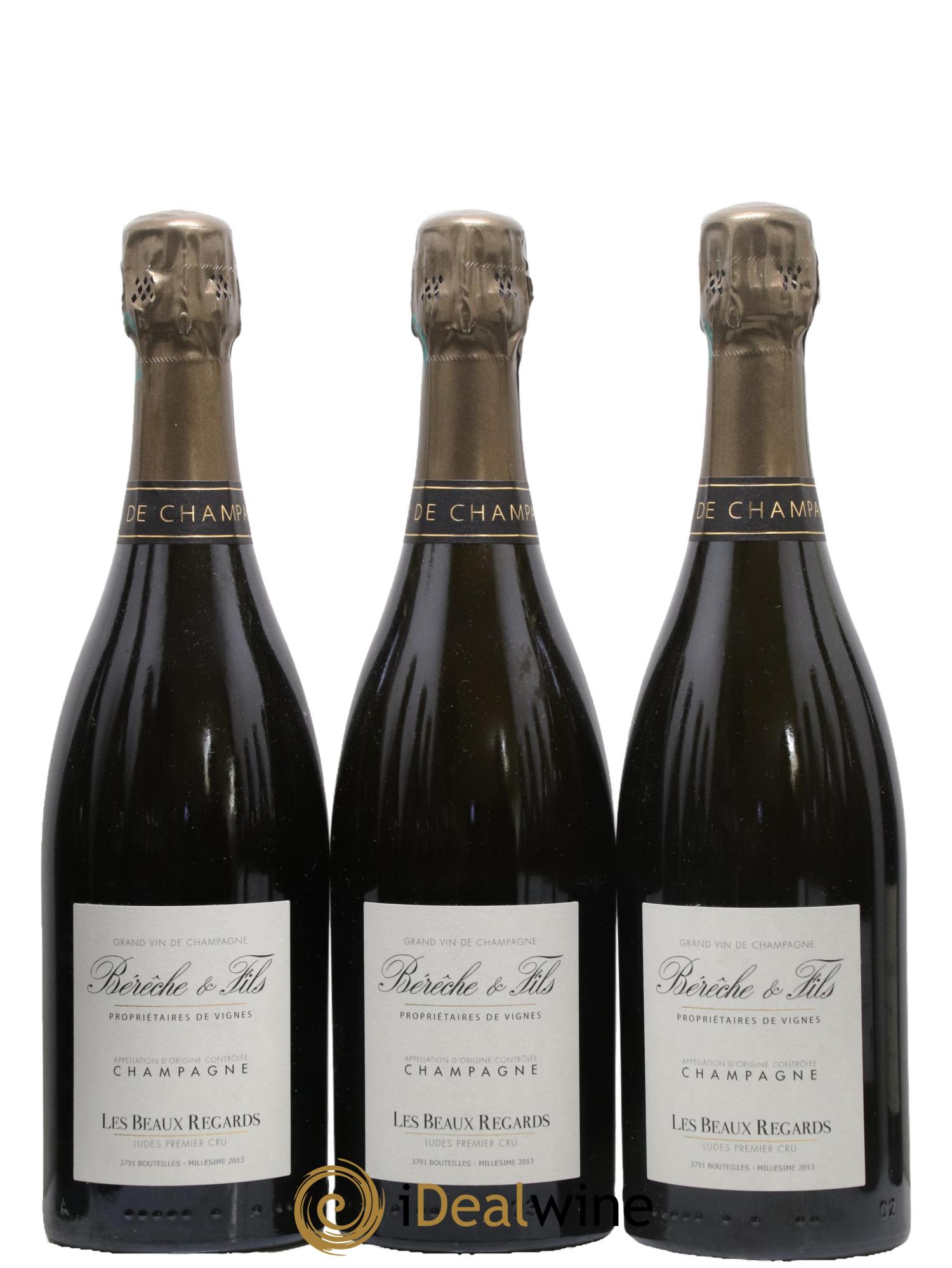 Les Beaux Regards Extra Brut Bérêche et Fils 2013 - Lot de 3 bouteilles - 0