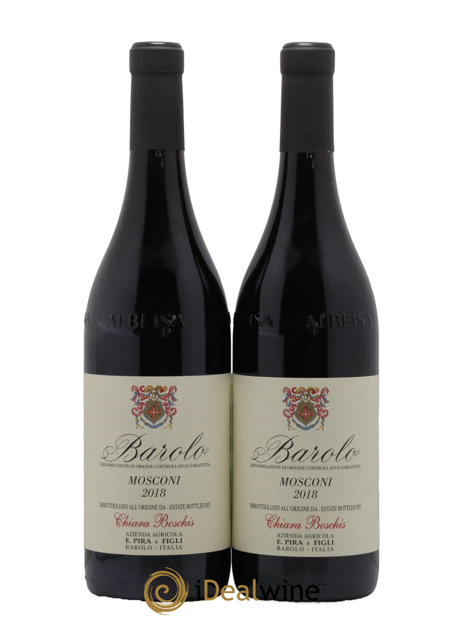 Barolo DOCG Mosconi Pira et Figli Chiara Boschis 2018 - Lot of 2 bottles - 0