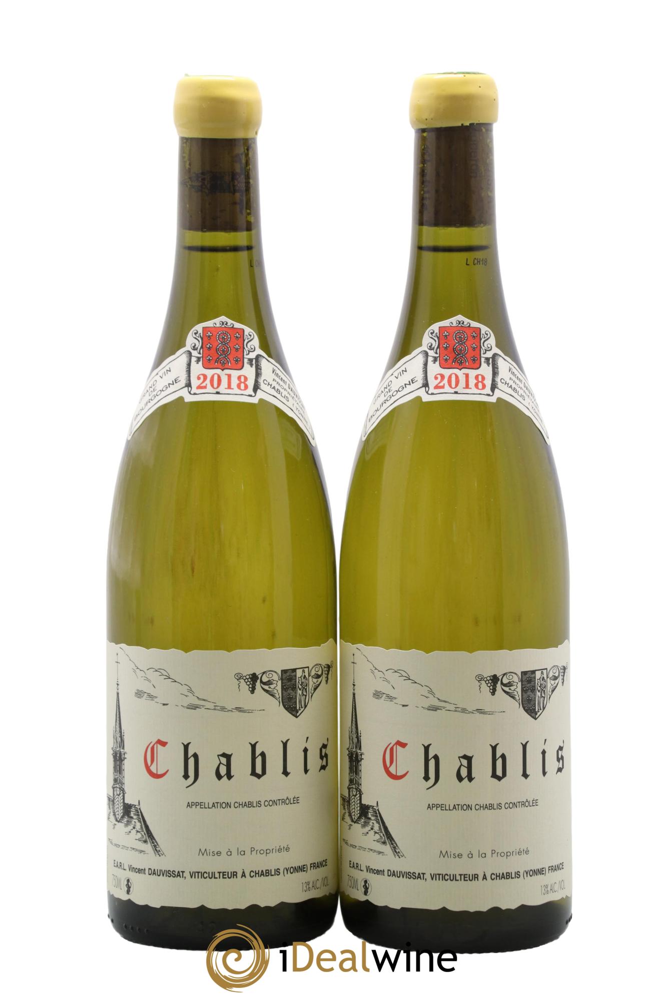 Chablis Vincent Dauvissat (Domaine) 2018 - Lotto di 2 bottiglie - 0