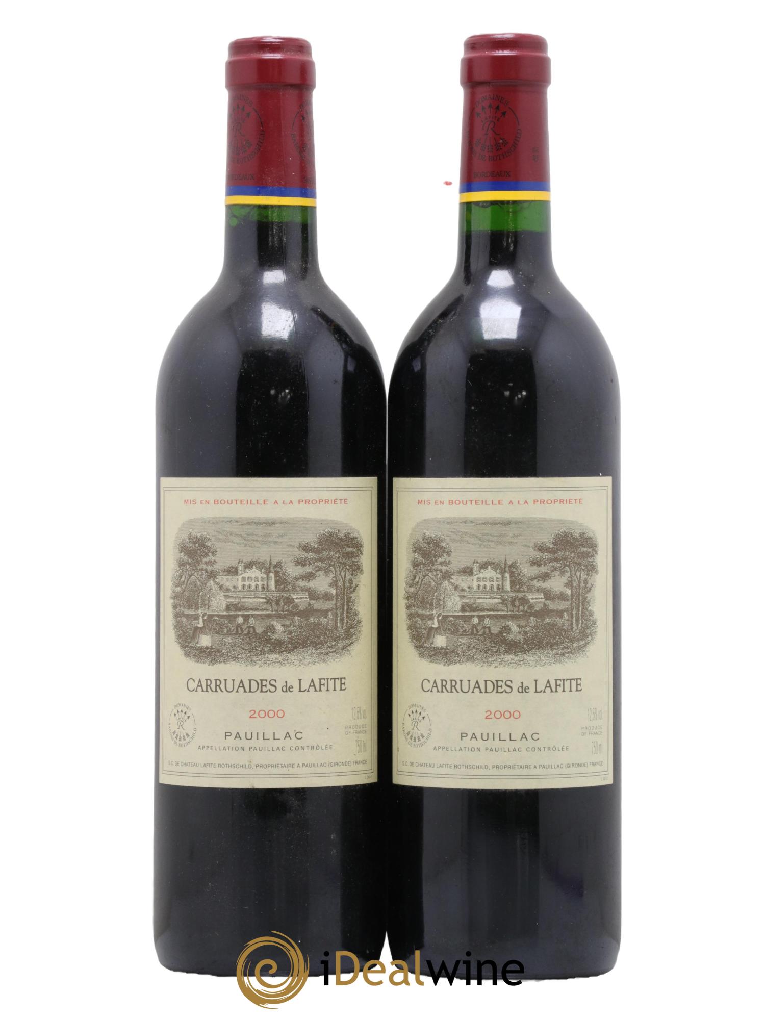 Carruades de Lafite Rothschild Second Vin  2000 - Lot of 2 bottles - 0