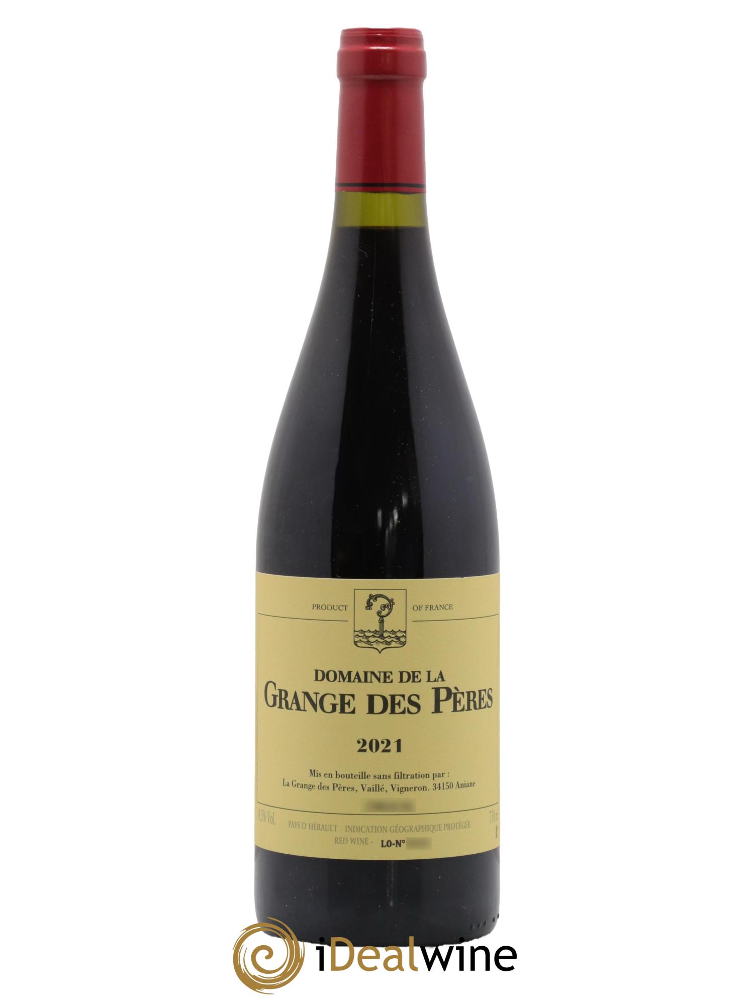 IGP Pays d'Hérault Grange des Pères Laurent Vaillé 2021 - Lot de 1 bouteille - 0