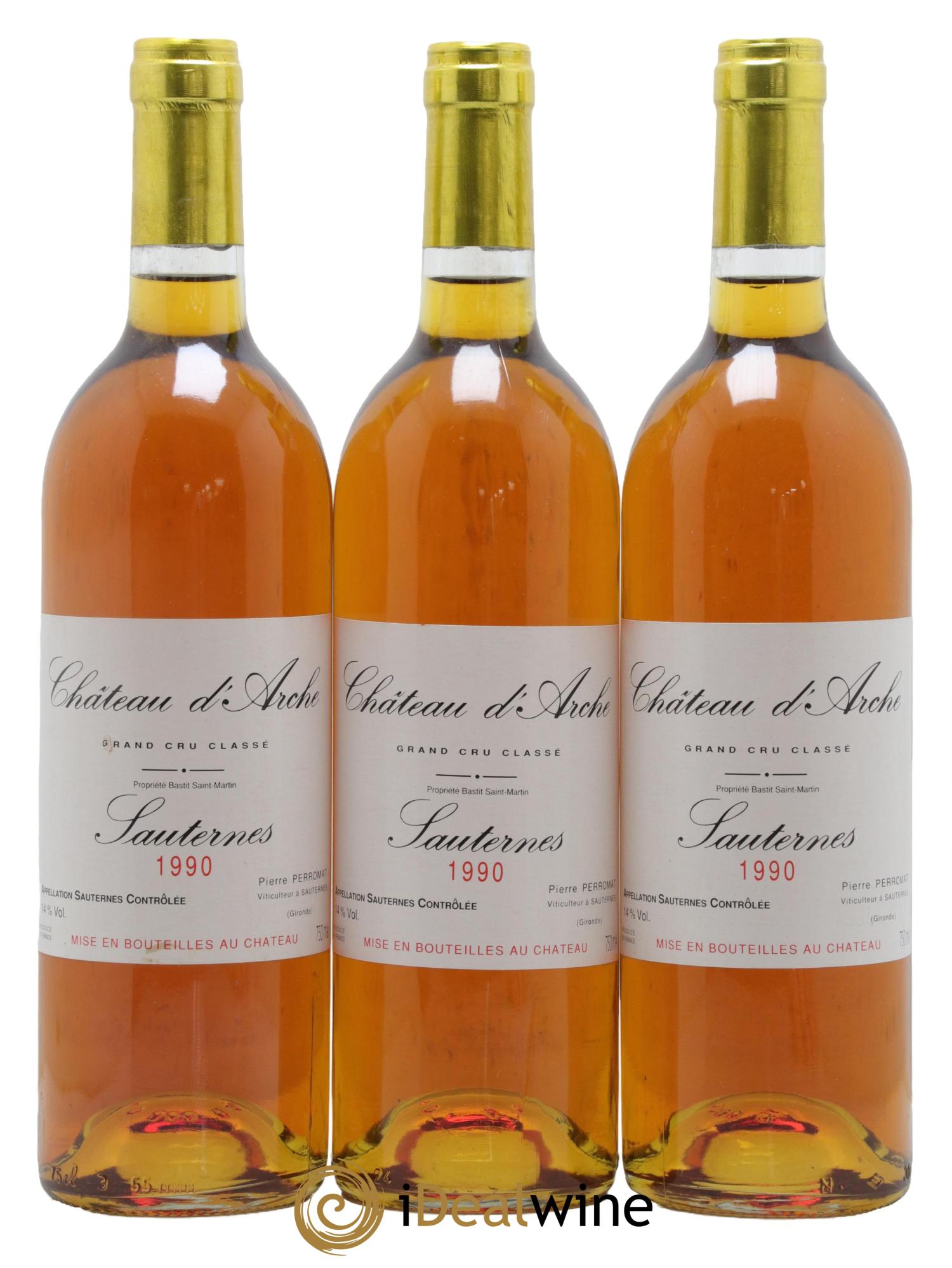 Château d' Arche 2ème Grand Cru Classé 1990 - Lot de 3 bouteilles - 0