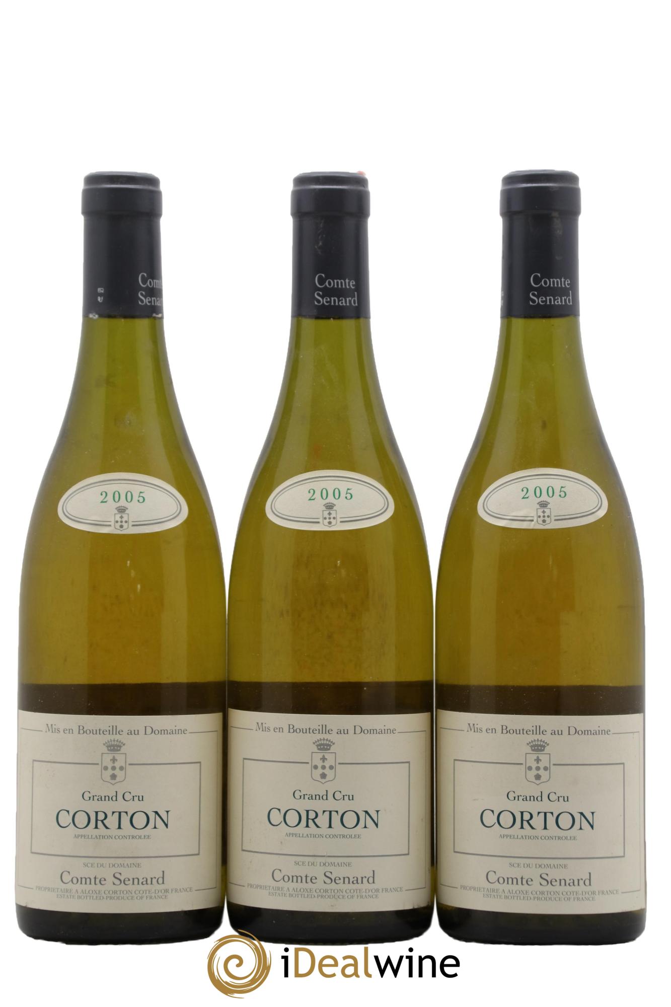 Corton Grand Cru Comte Senard 2005 - Lot de 3 bouteilles - 0